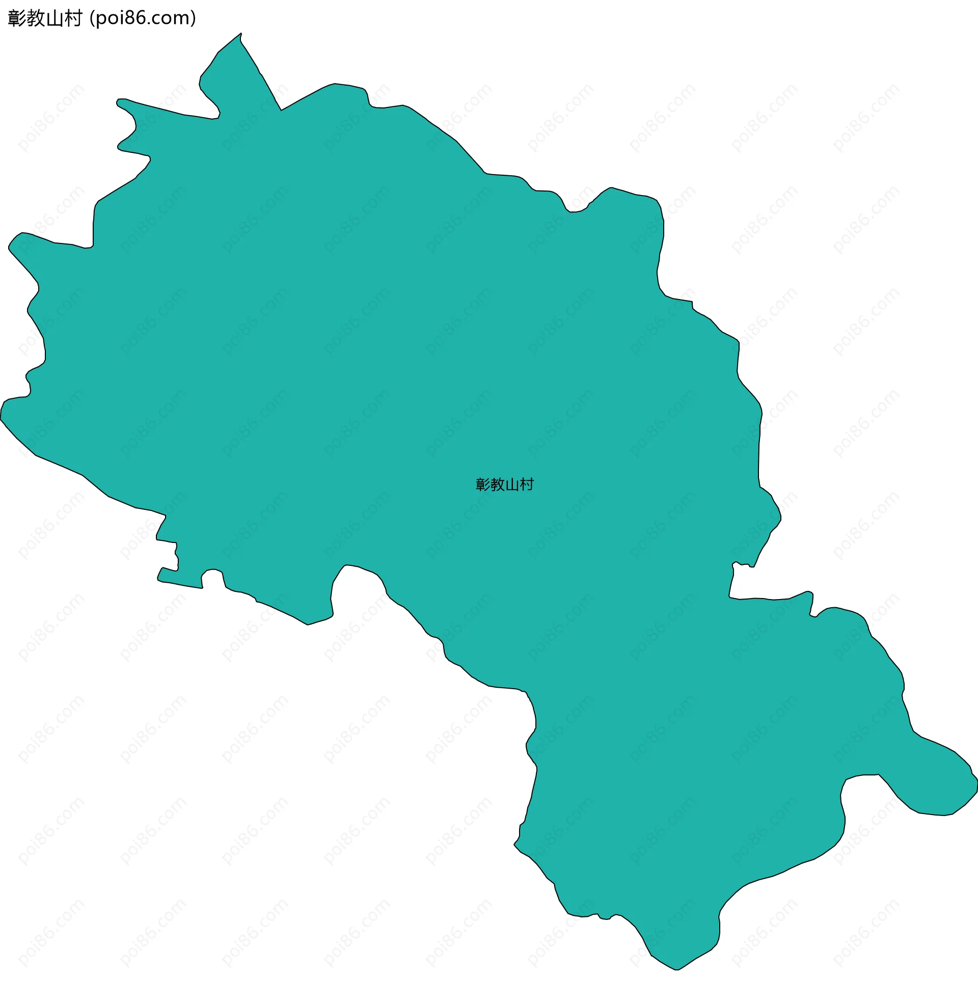 彰教山村边界地图