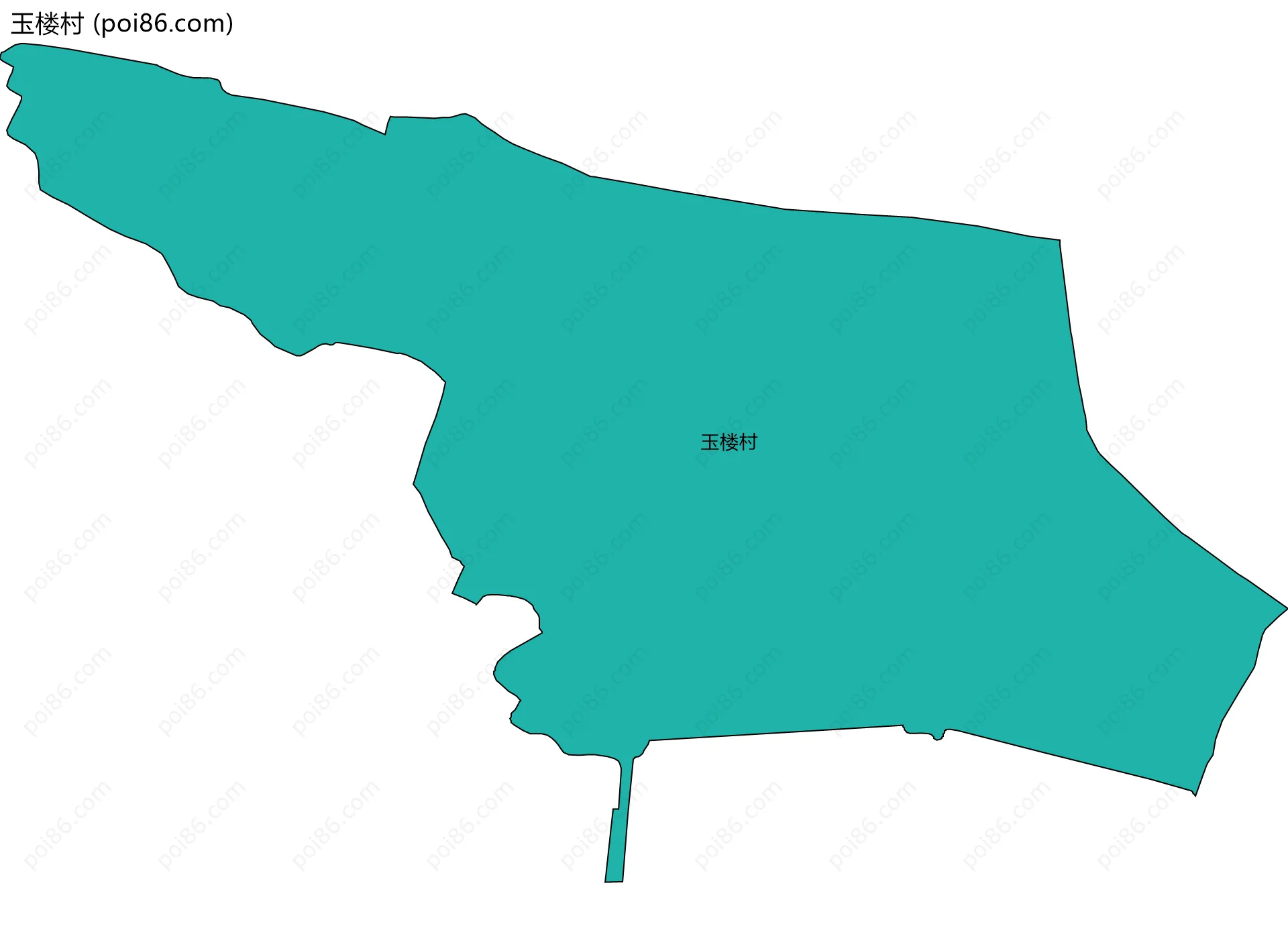 玉楼村边界地图