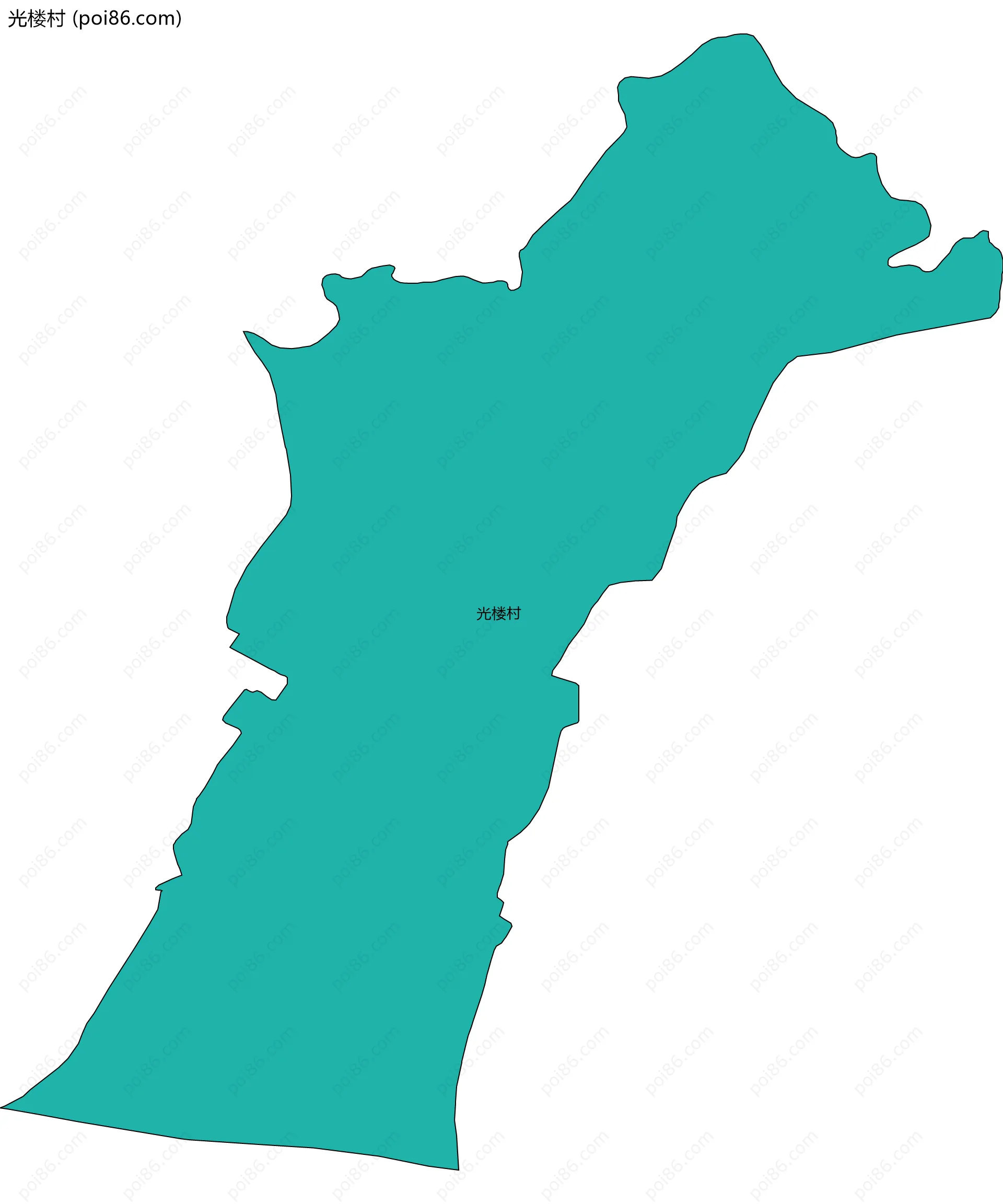 光楼村边界地图