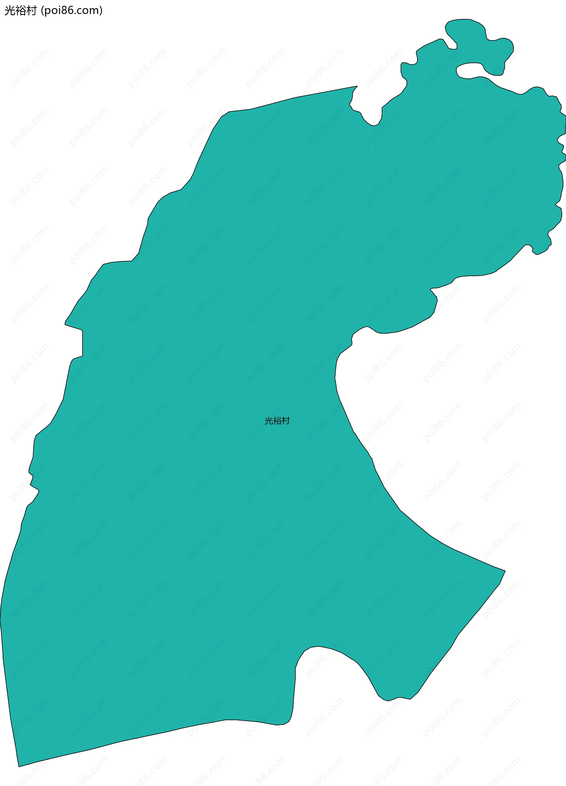 光裕村边界地图