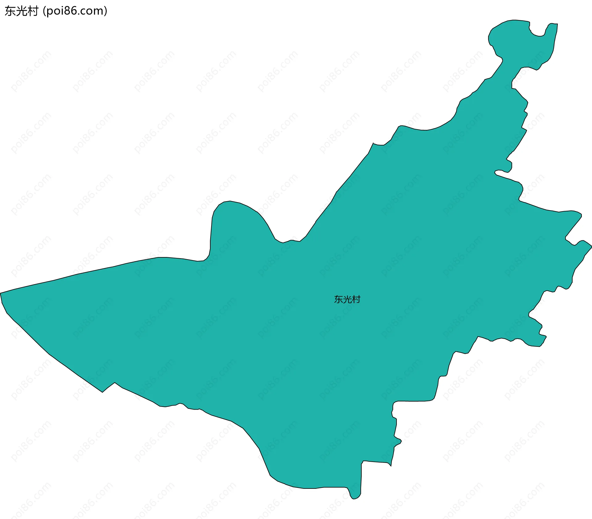 东光村边界地图