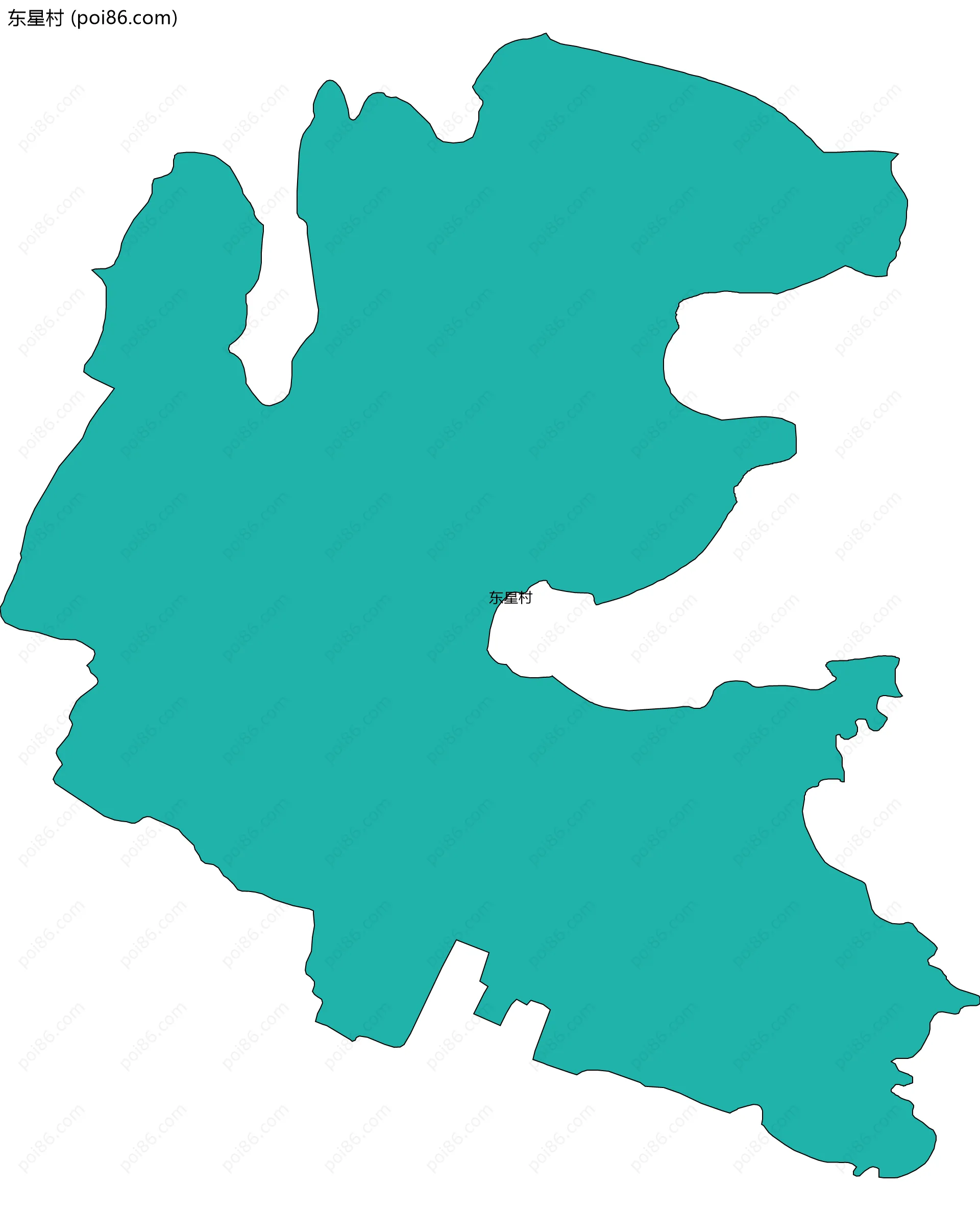 东星村边界地图