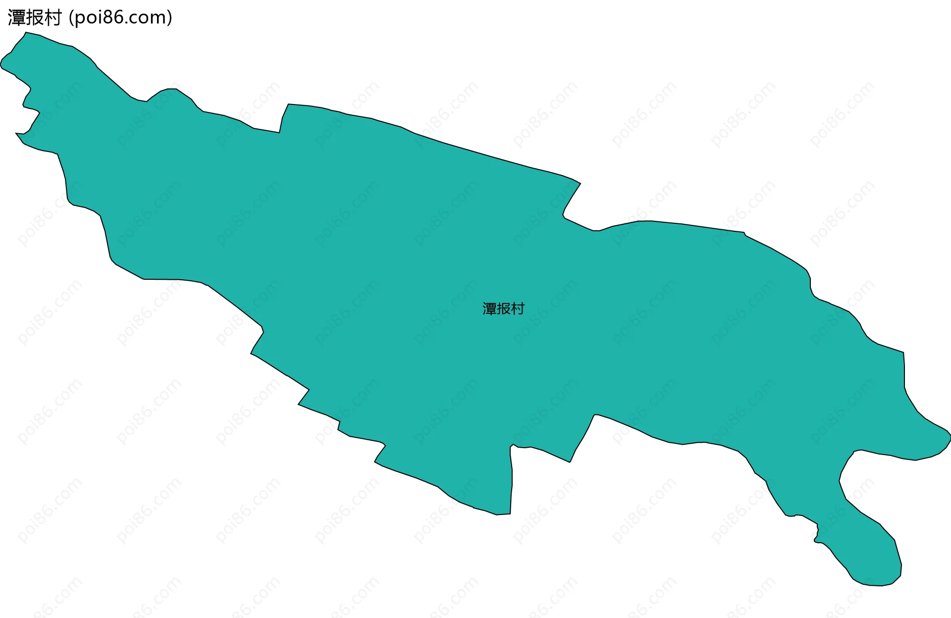 潭报村边界地图