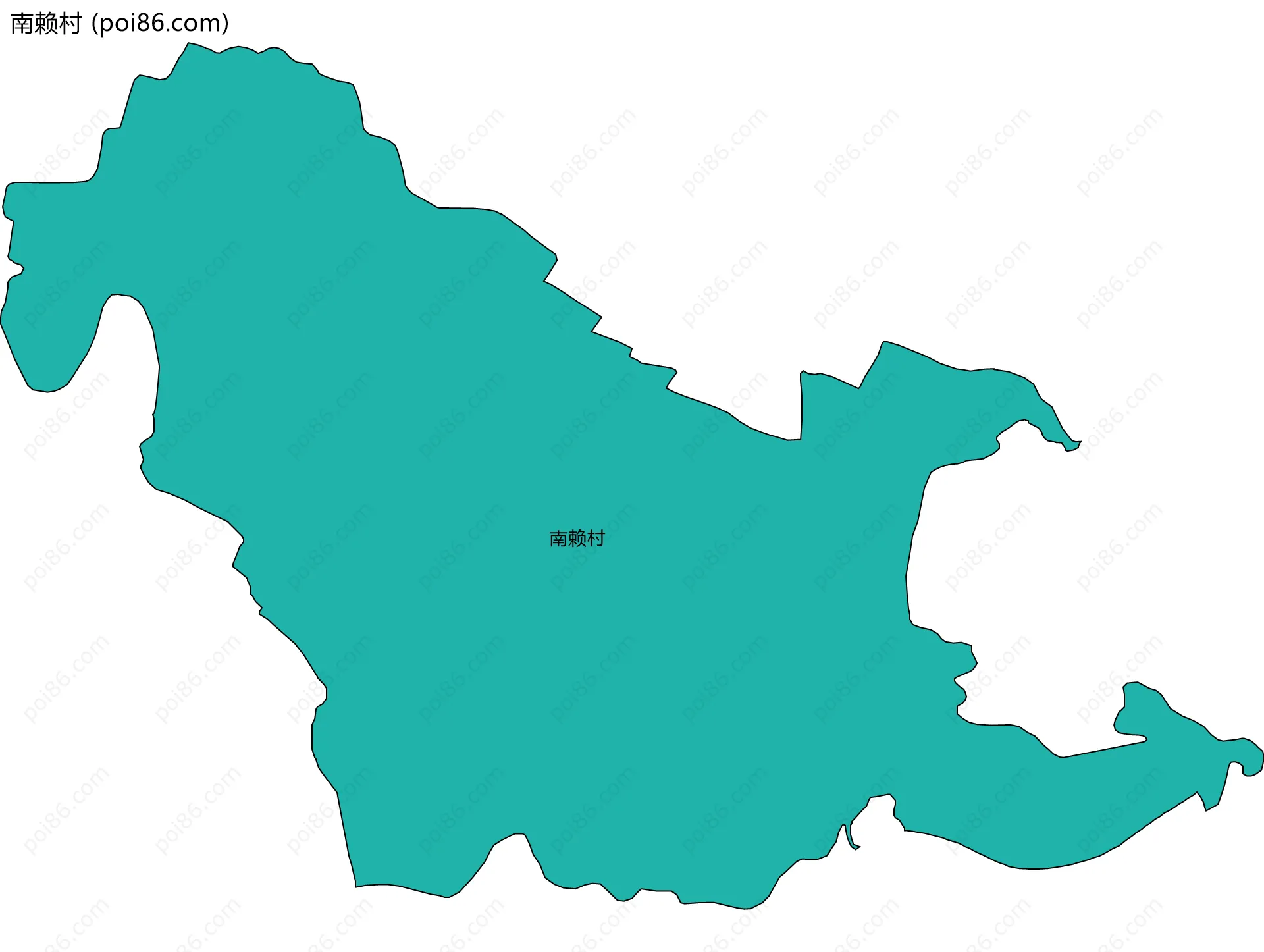南赖村边界地图