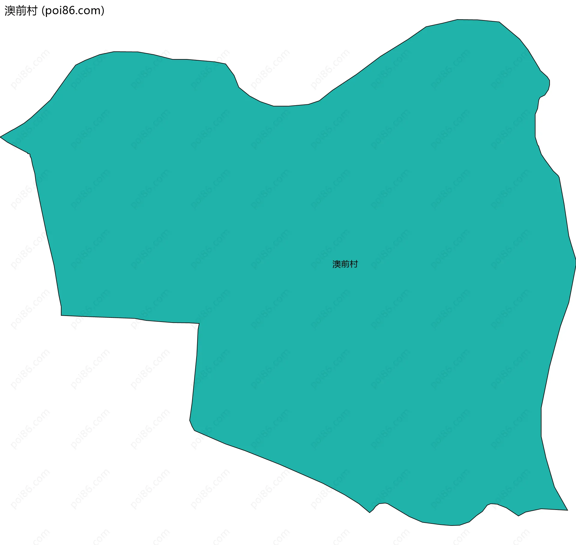 澳前村边界地图