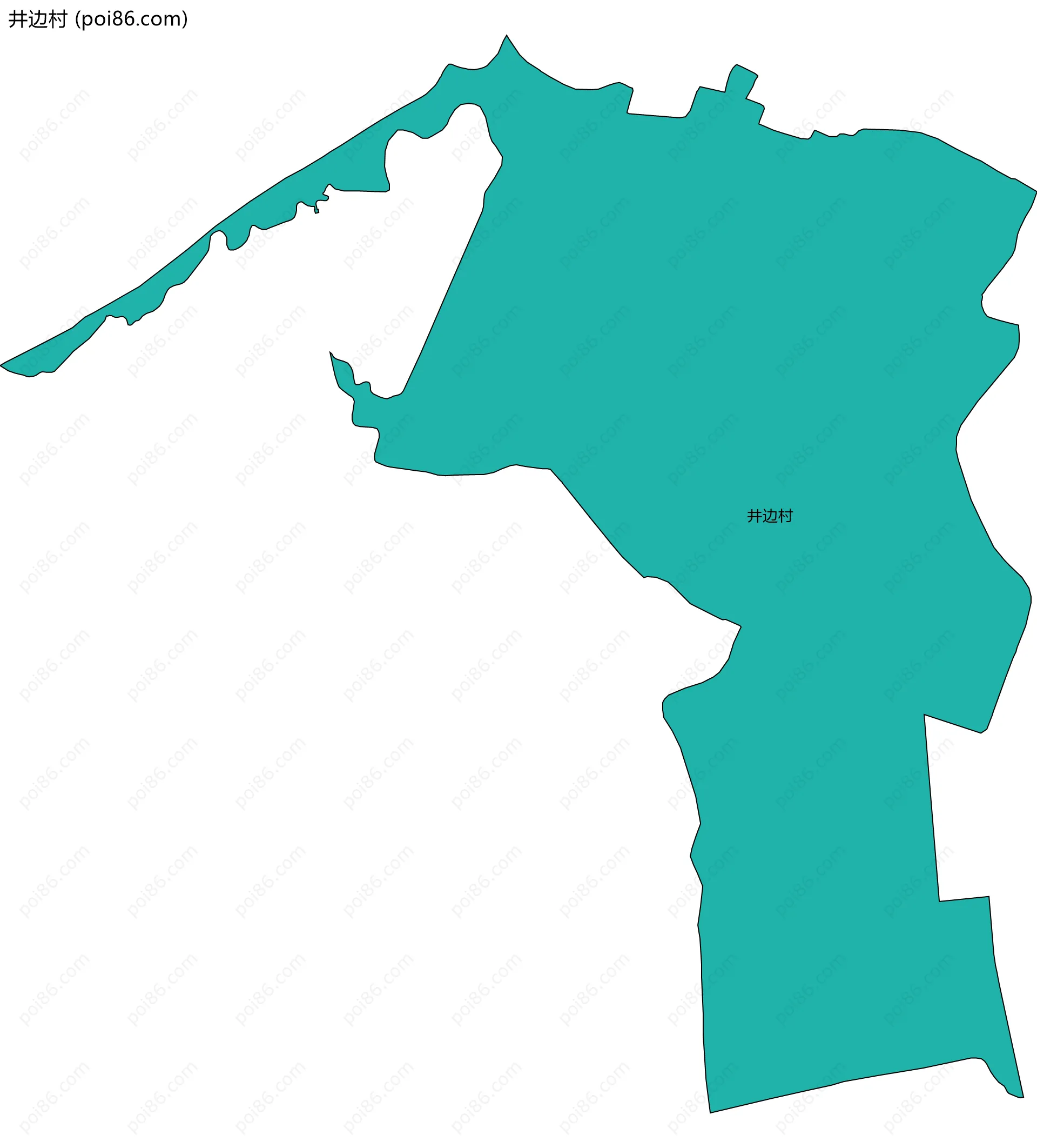 井边村边界地图