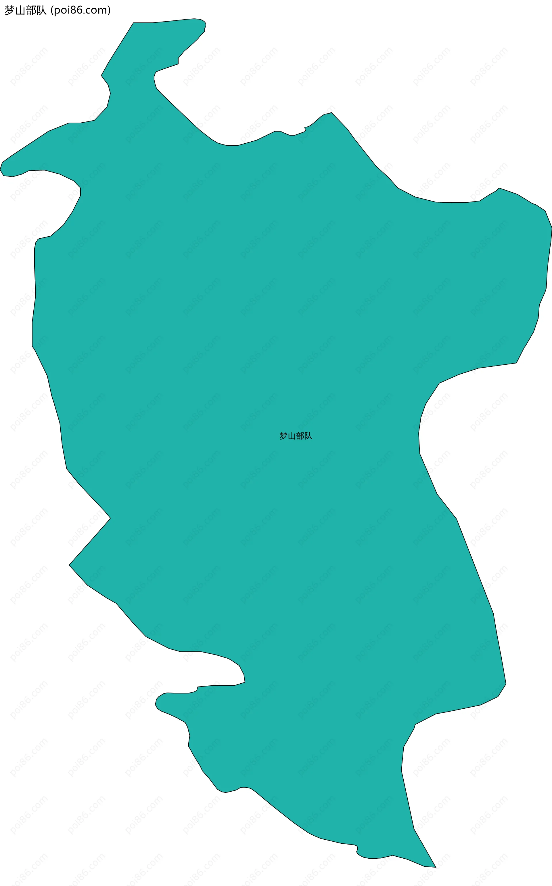 梦山部队边界地图