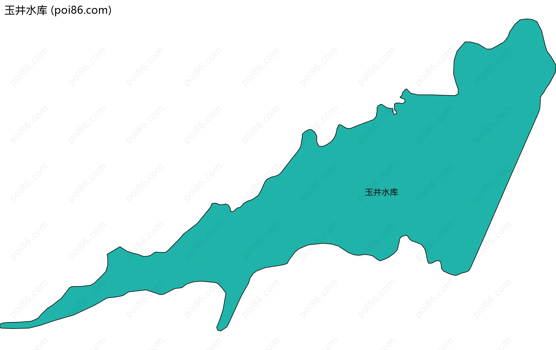 玉井水库边界地图