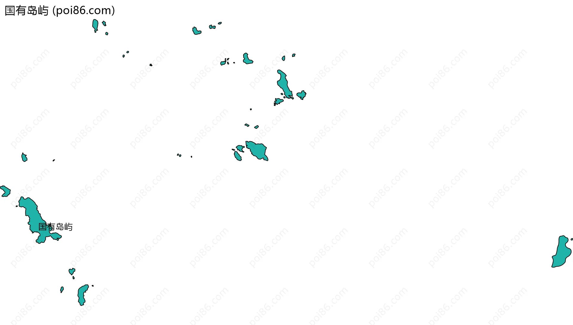 国有岛屿边界地图