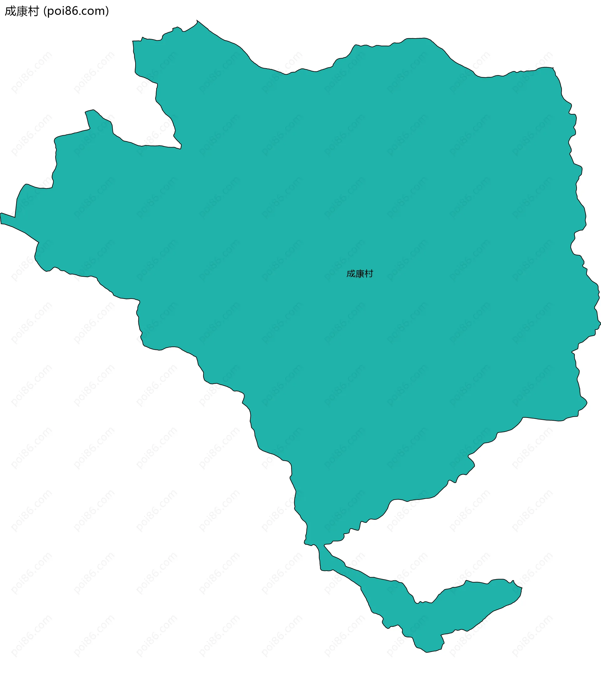 成康村边界地图