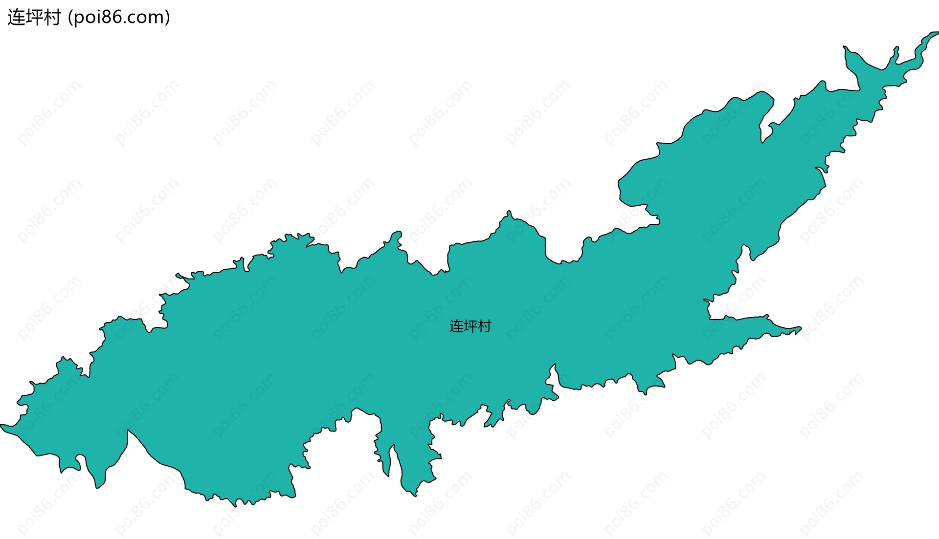 连坪村边界地图