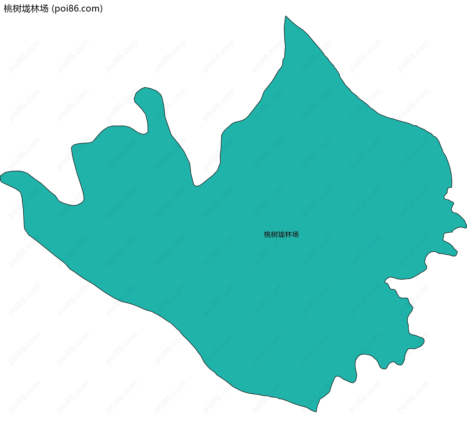 桃树垅林场边界地图