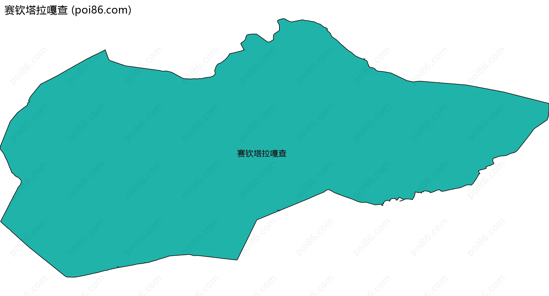 赛钦塔拉嘎查边界地图