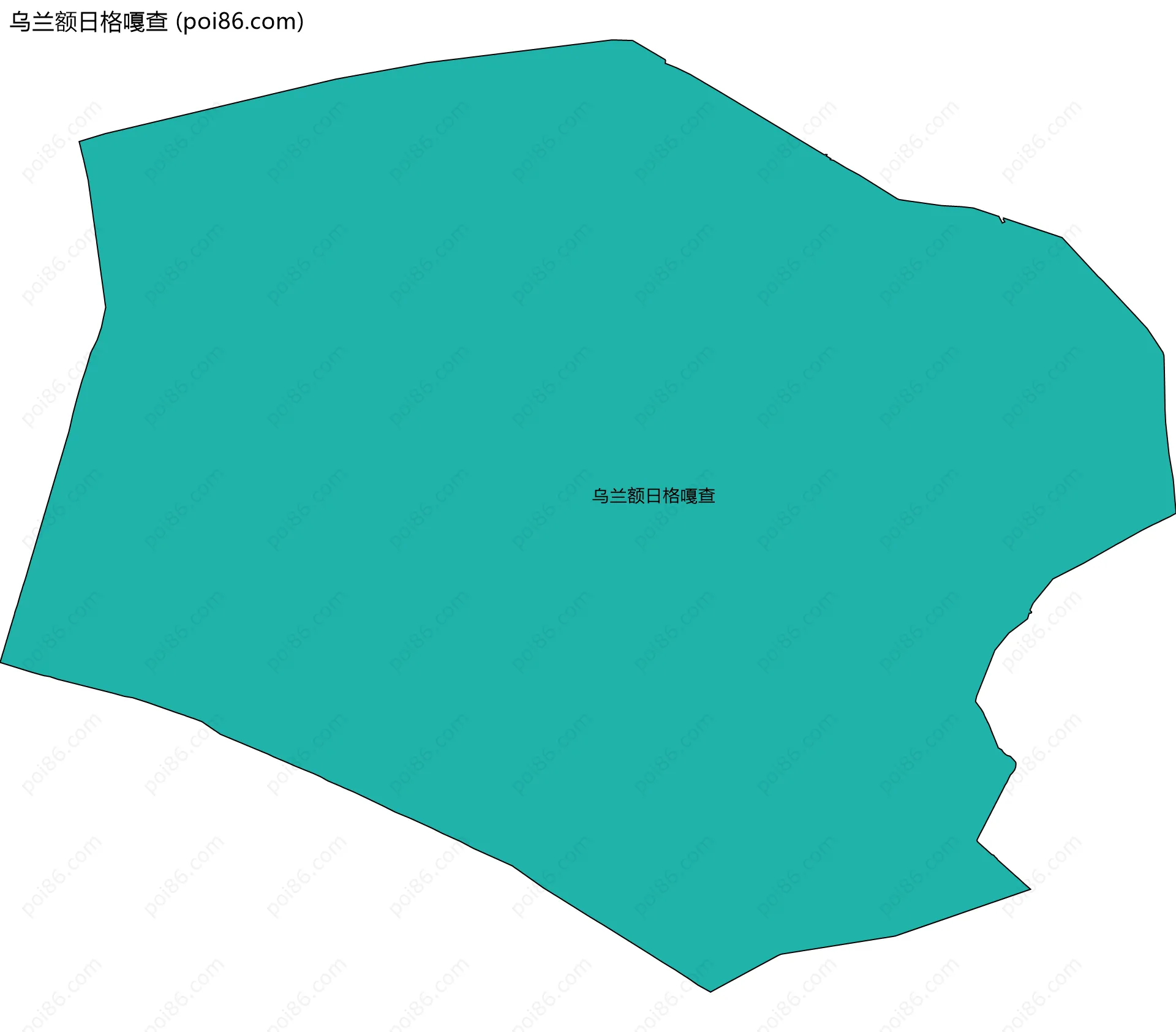 乌兰额日格嘎查边界地图