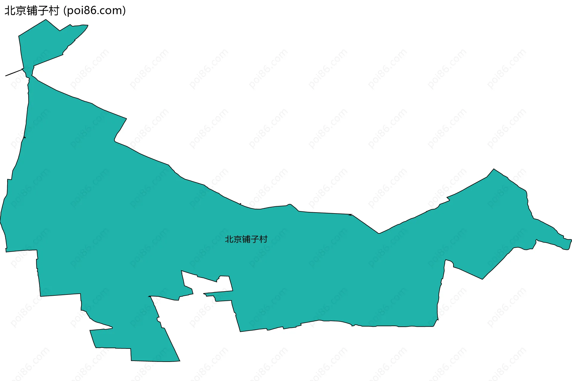北京铺子村边界地图