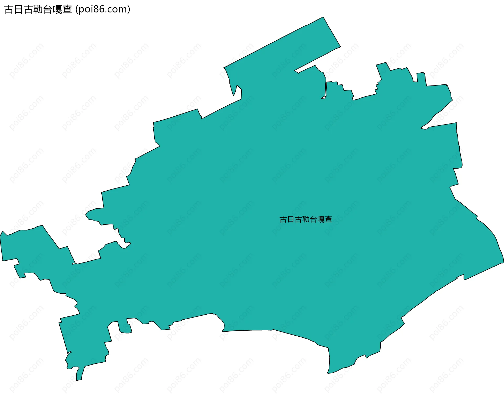 古日古勒台嘎查边界地图