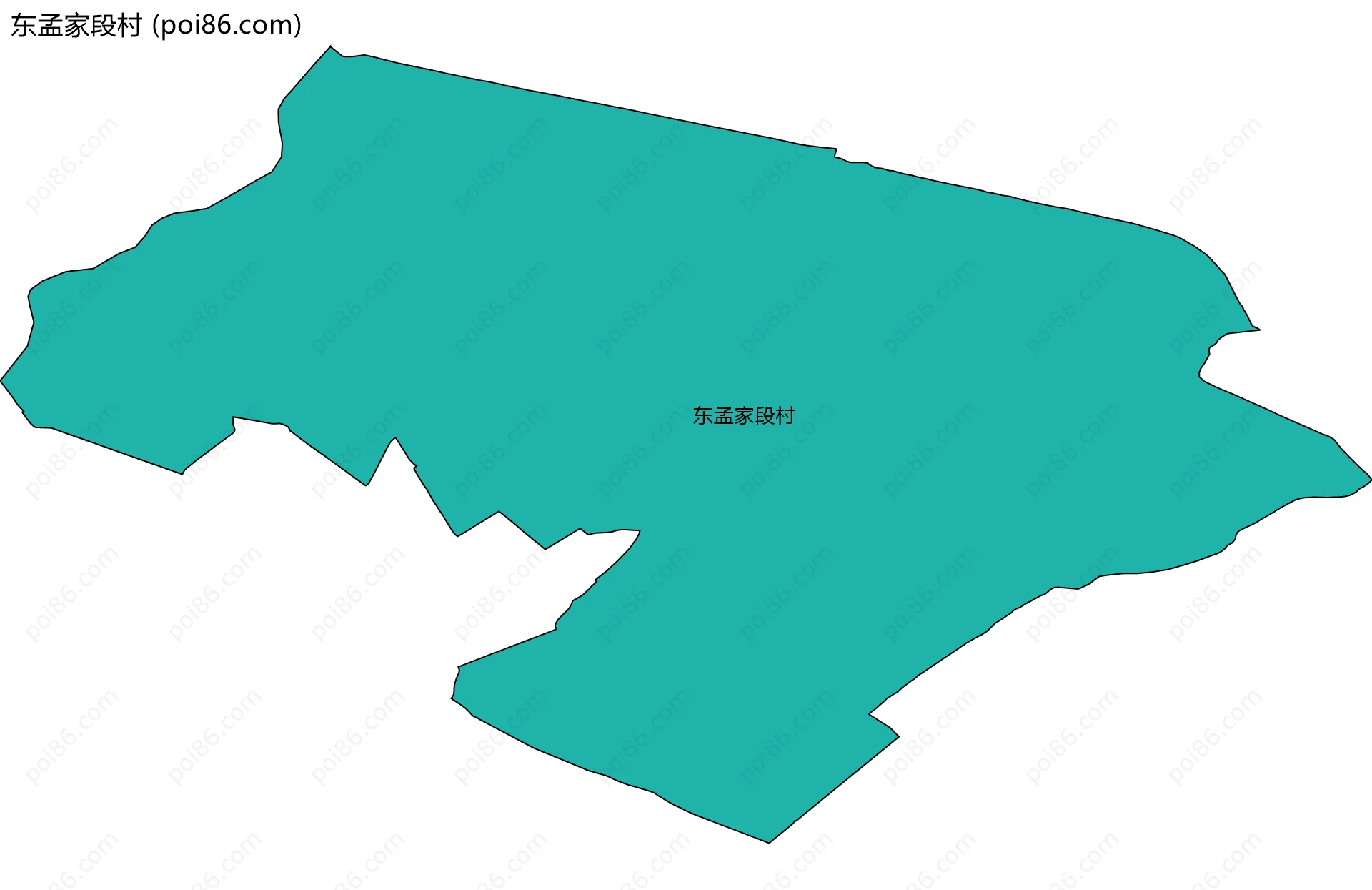 东孟家段村边界地图