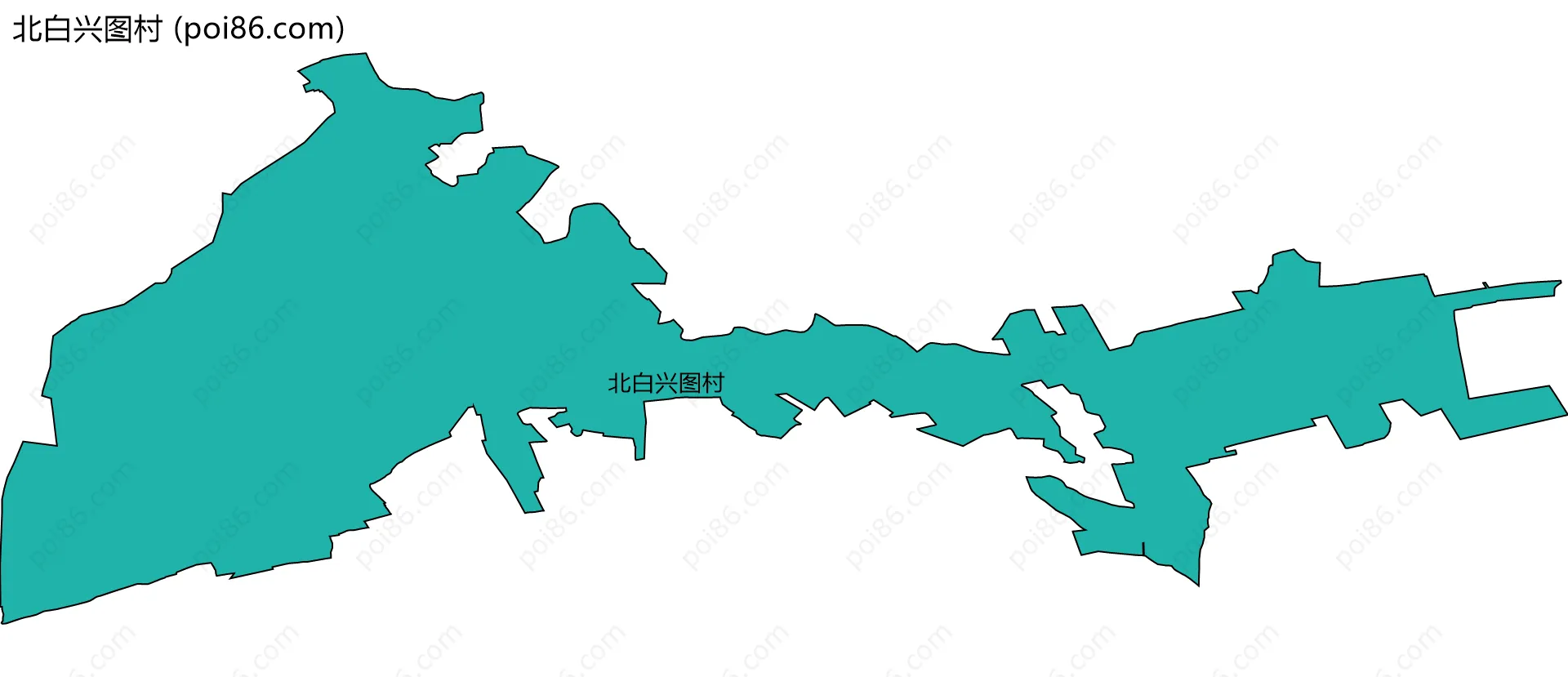 北白兴图村边界地图