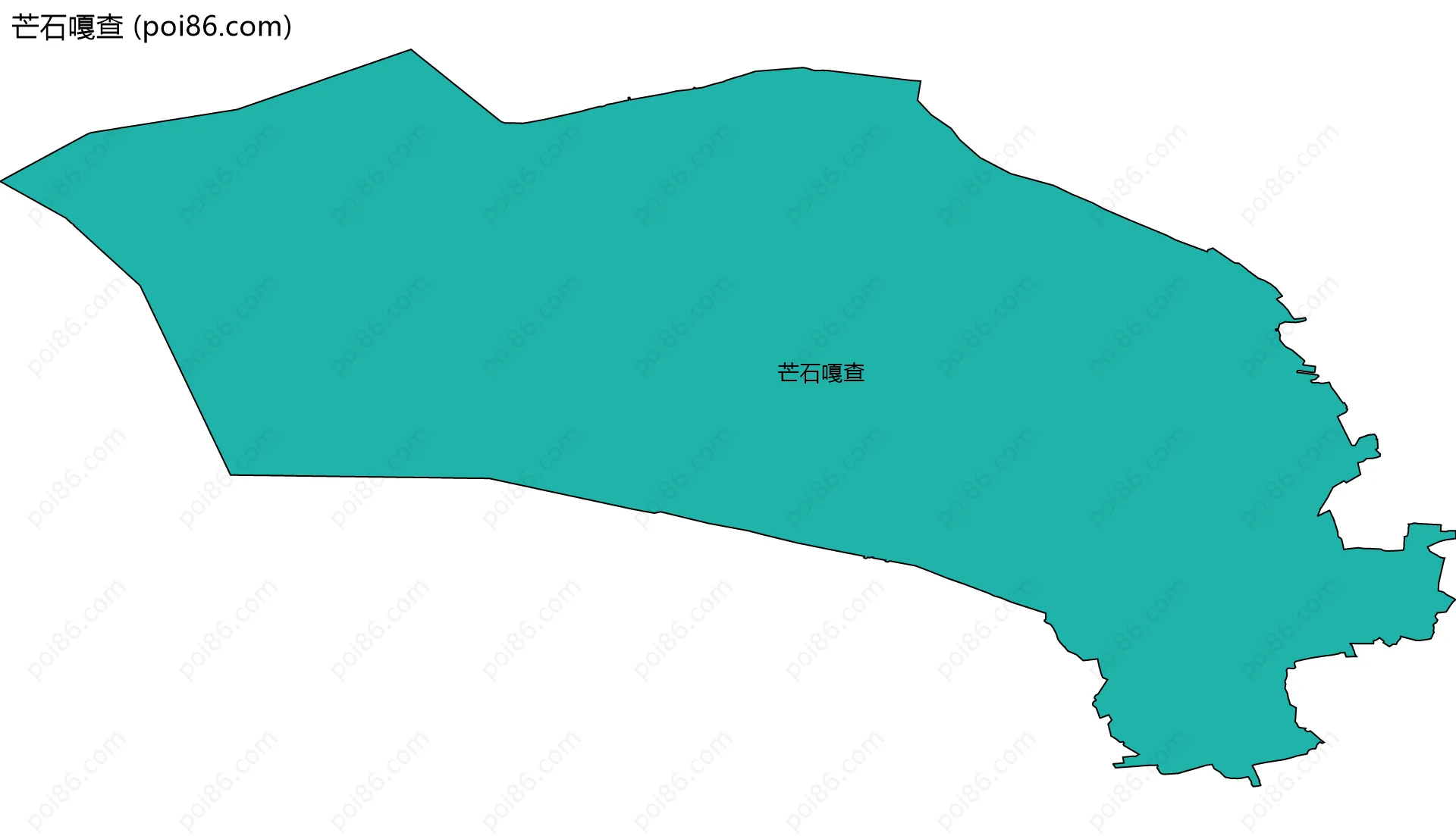 芒石嘎查边界地图