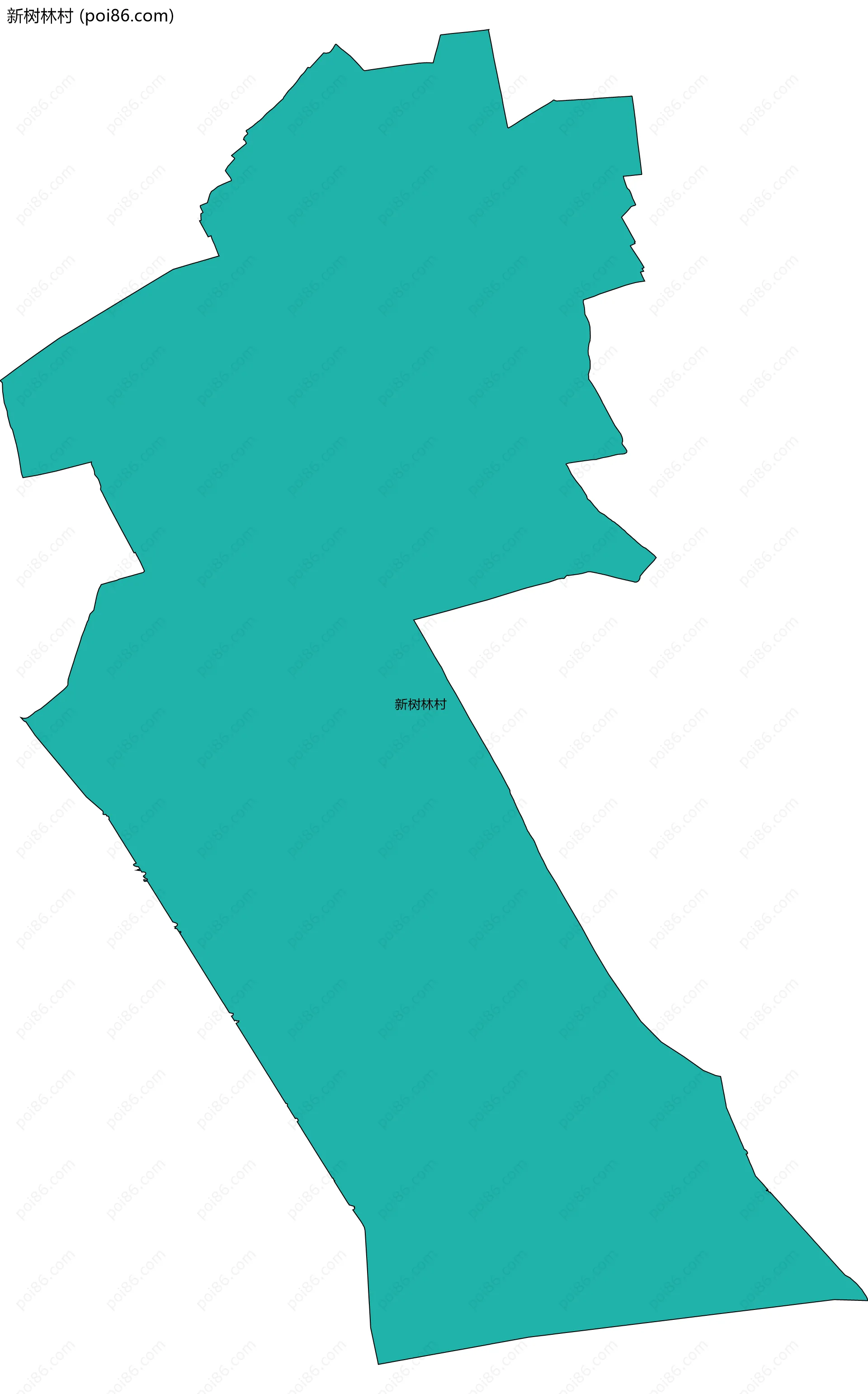 新树林村边界地图