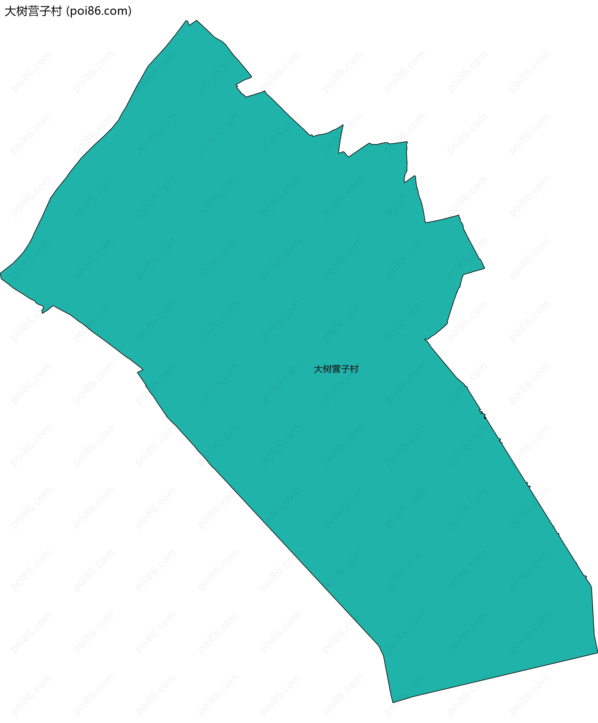 大树营子村边界地图