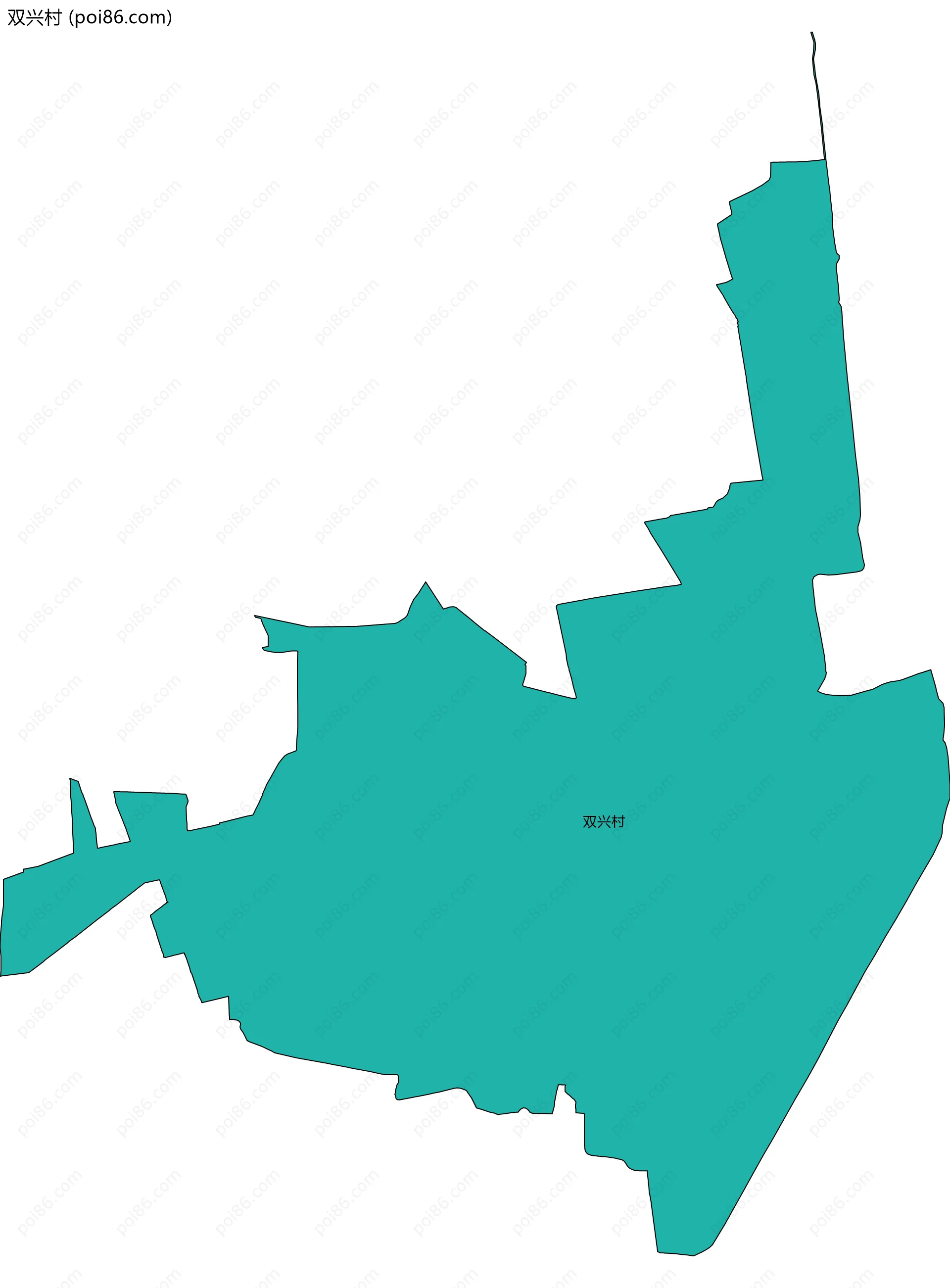双兴村边界地图