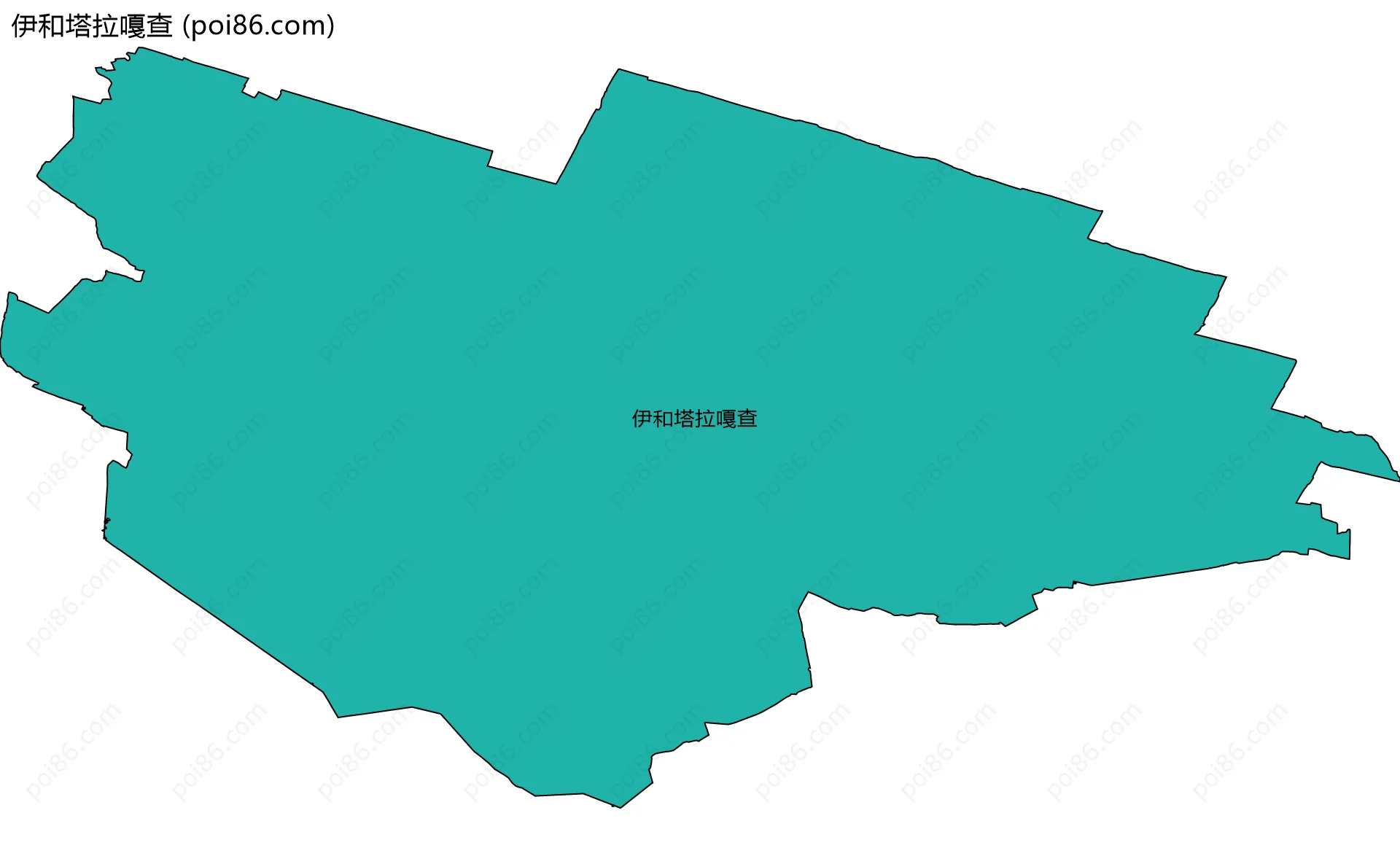 伊和塔拉嘎查边界地图