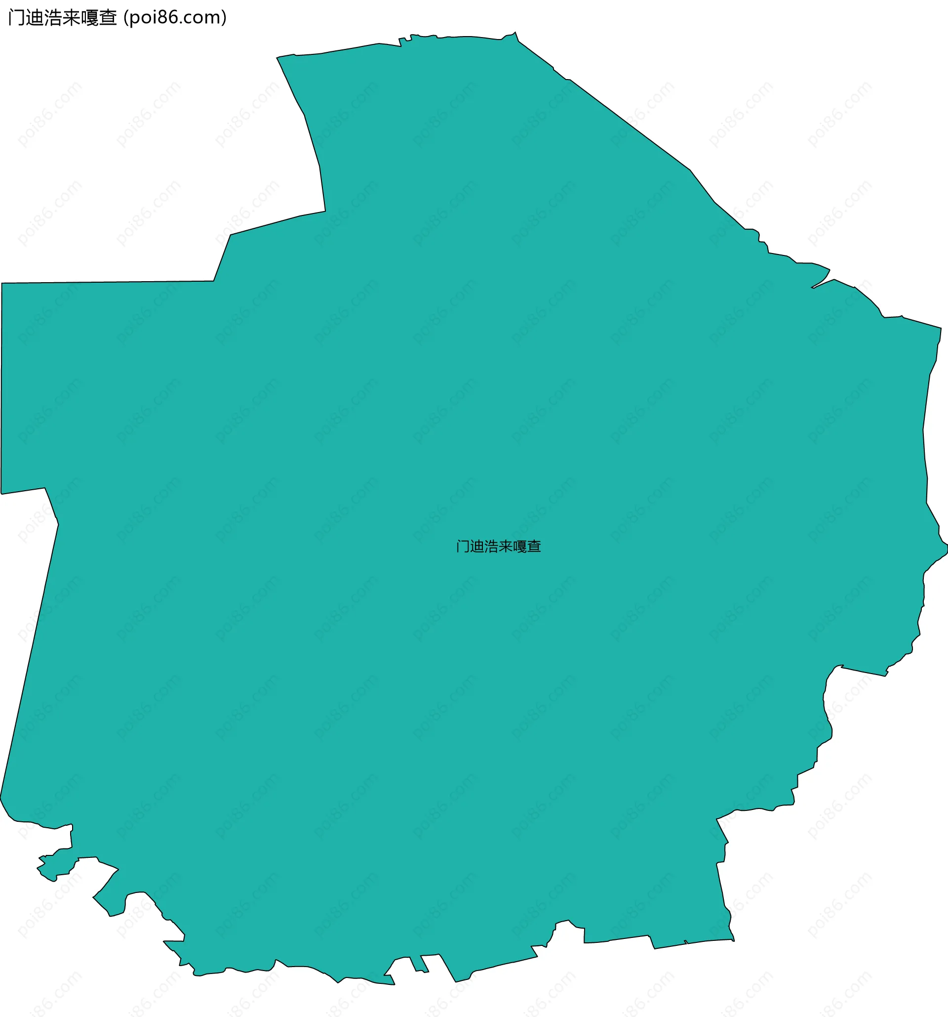 门迪浩来嘎查边界地图