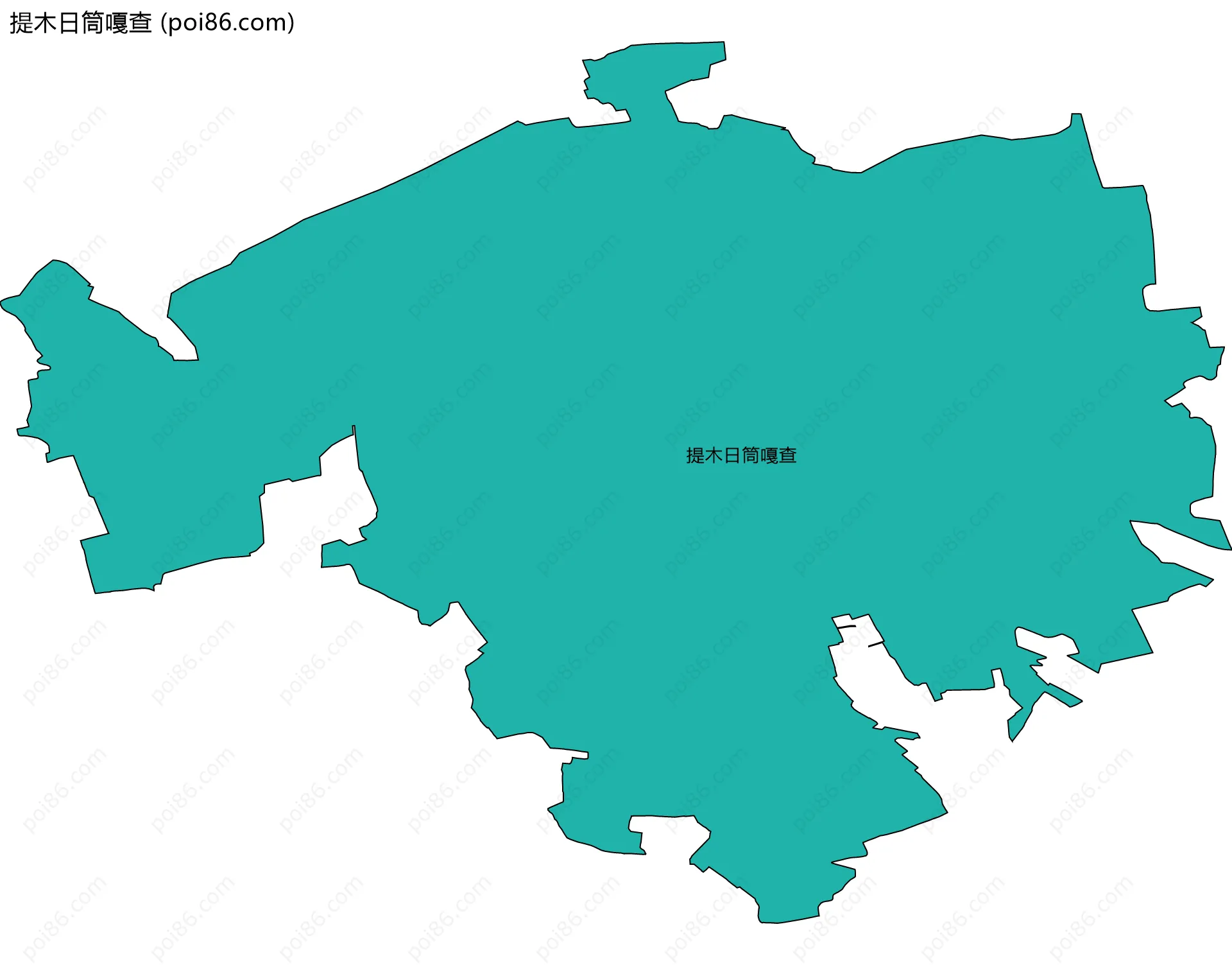 提木日筒嘎查边界地图