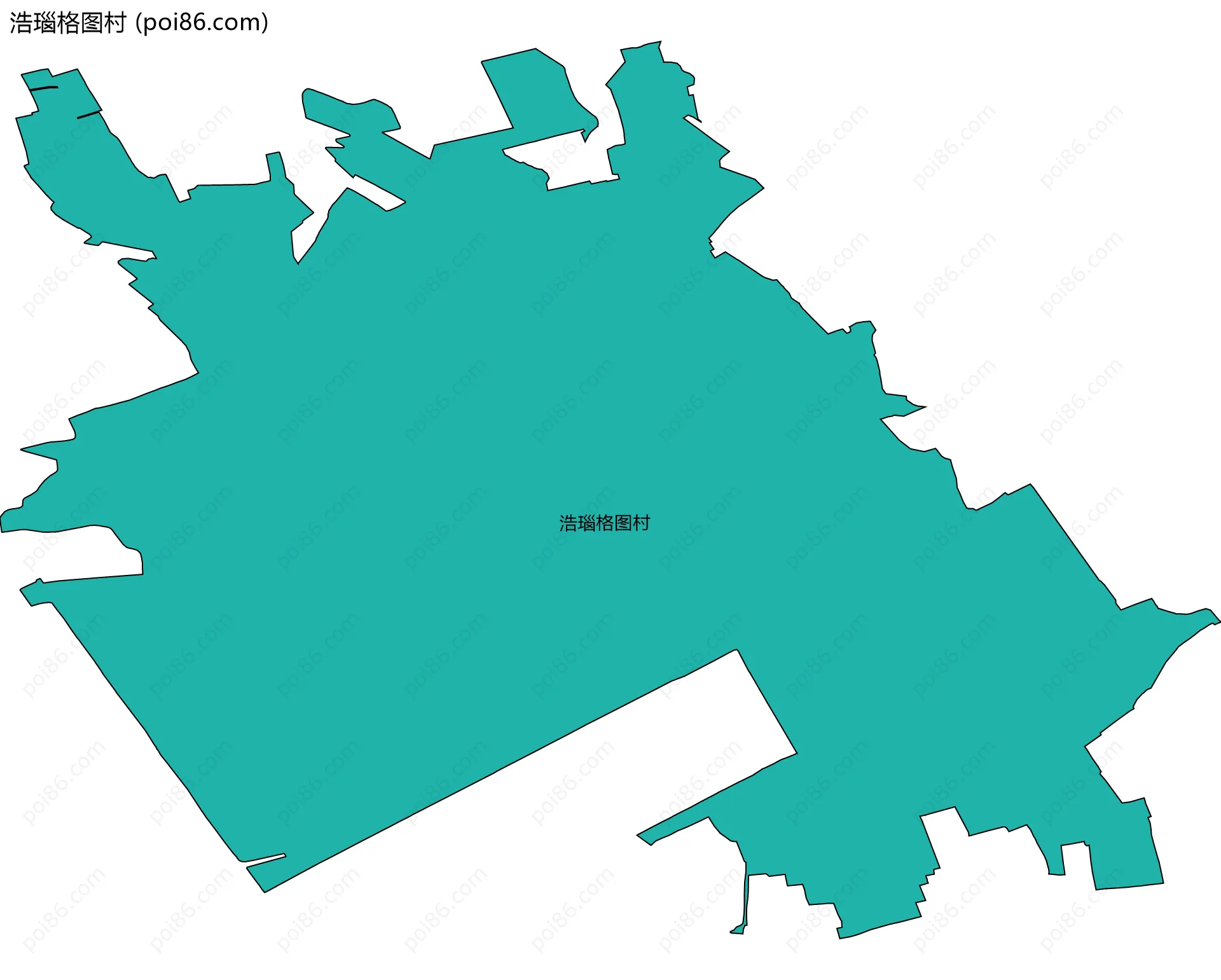 浩瑙格图村边界地图