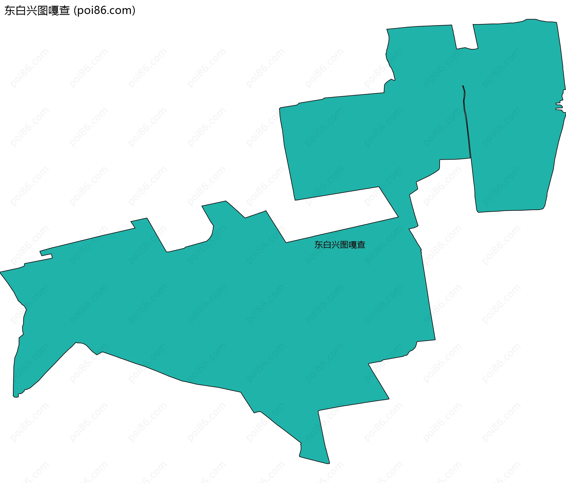 东白兴图嘎查边界地图