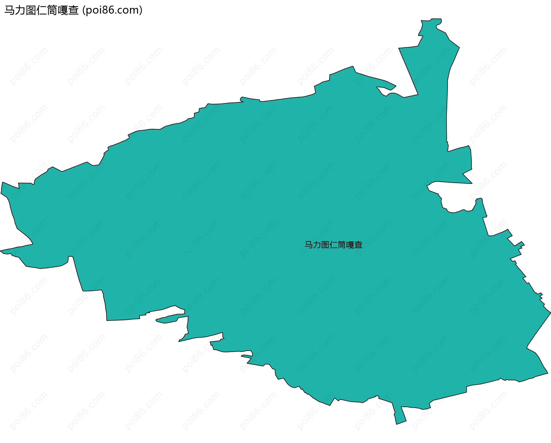 马力图仁筒嘎查边界地图