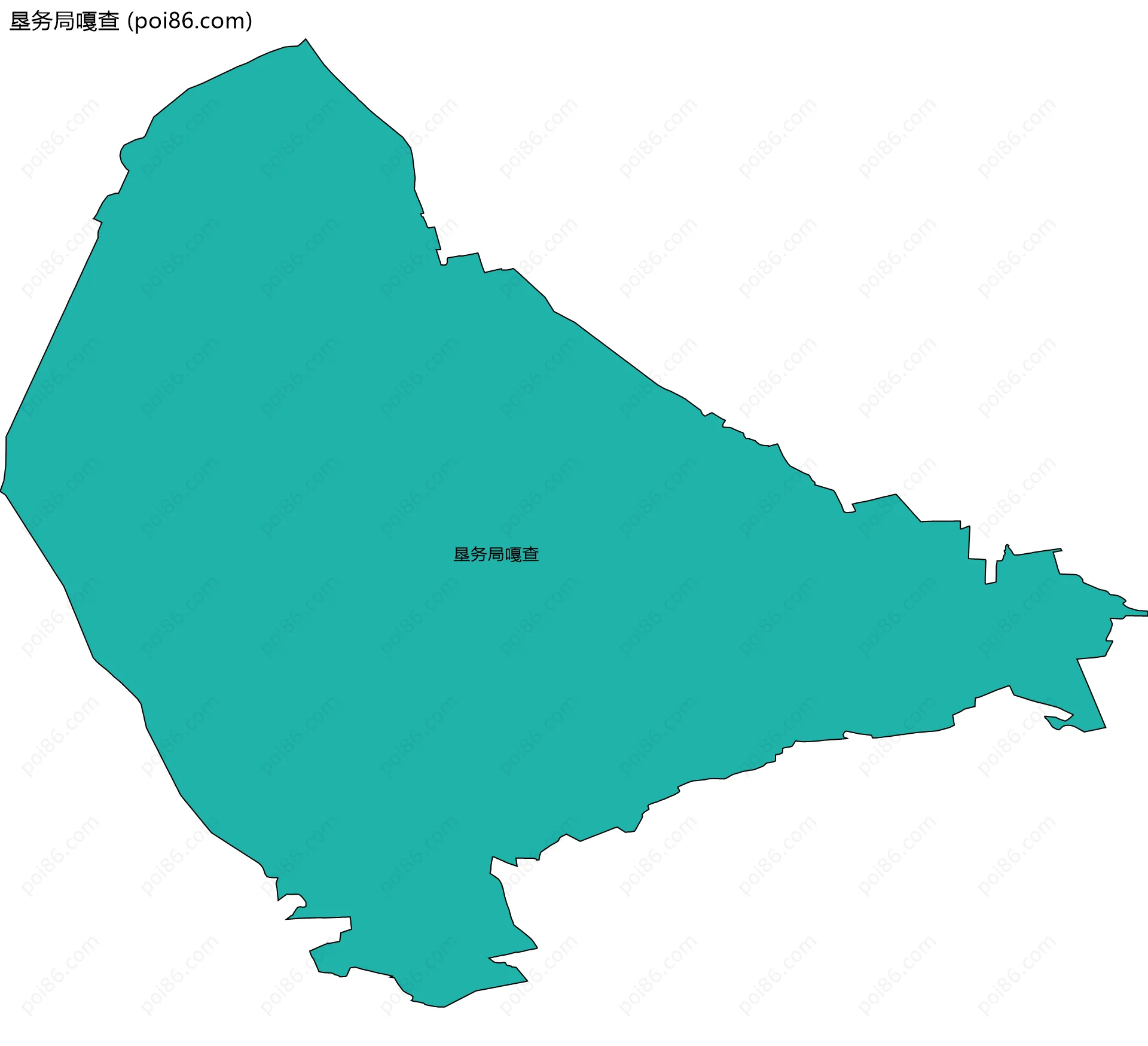 垦务局嘎查边界地图