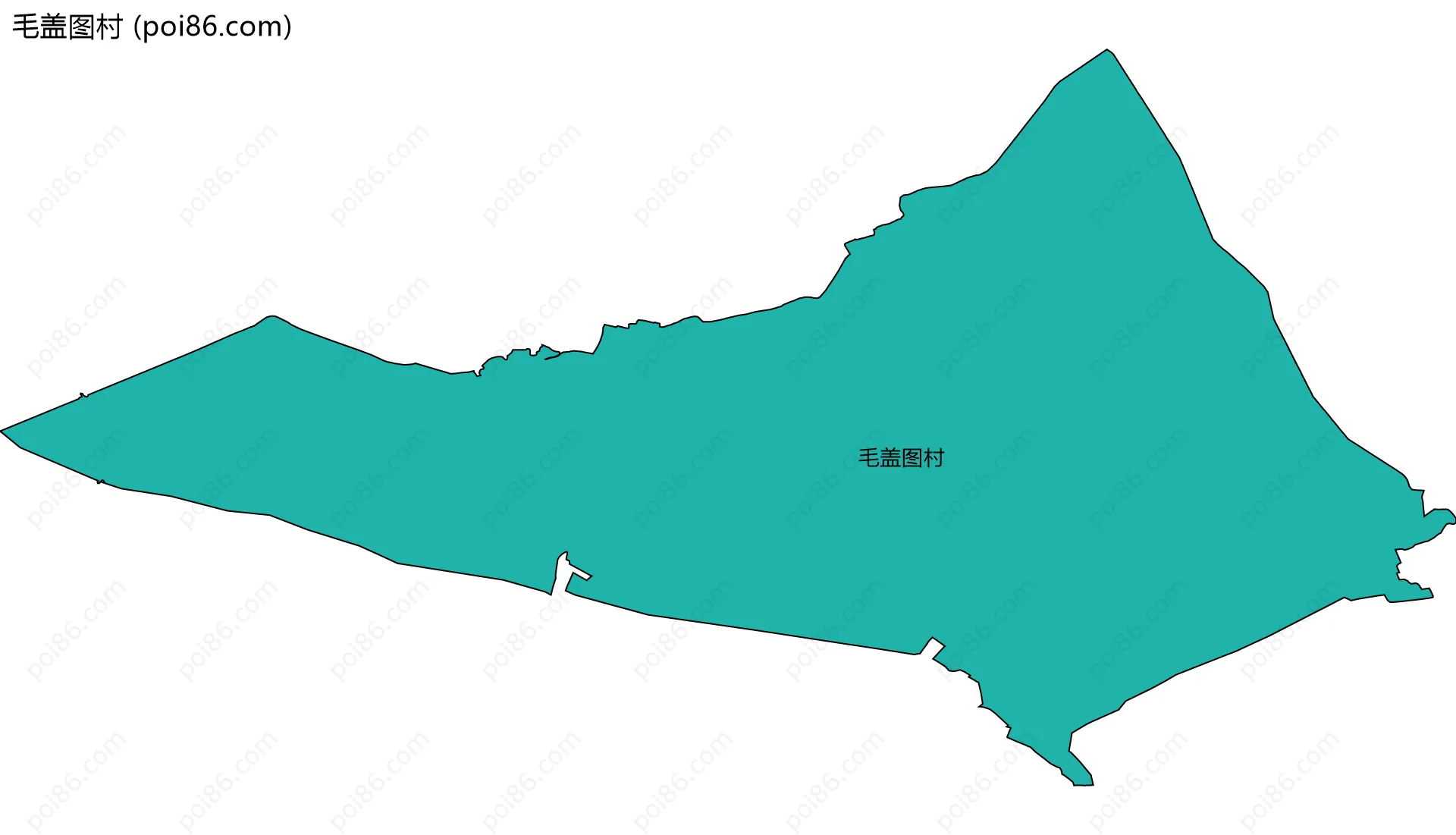 毛盖图村边界地图