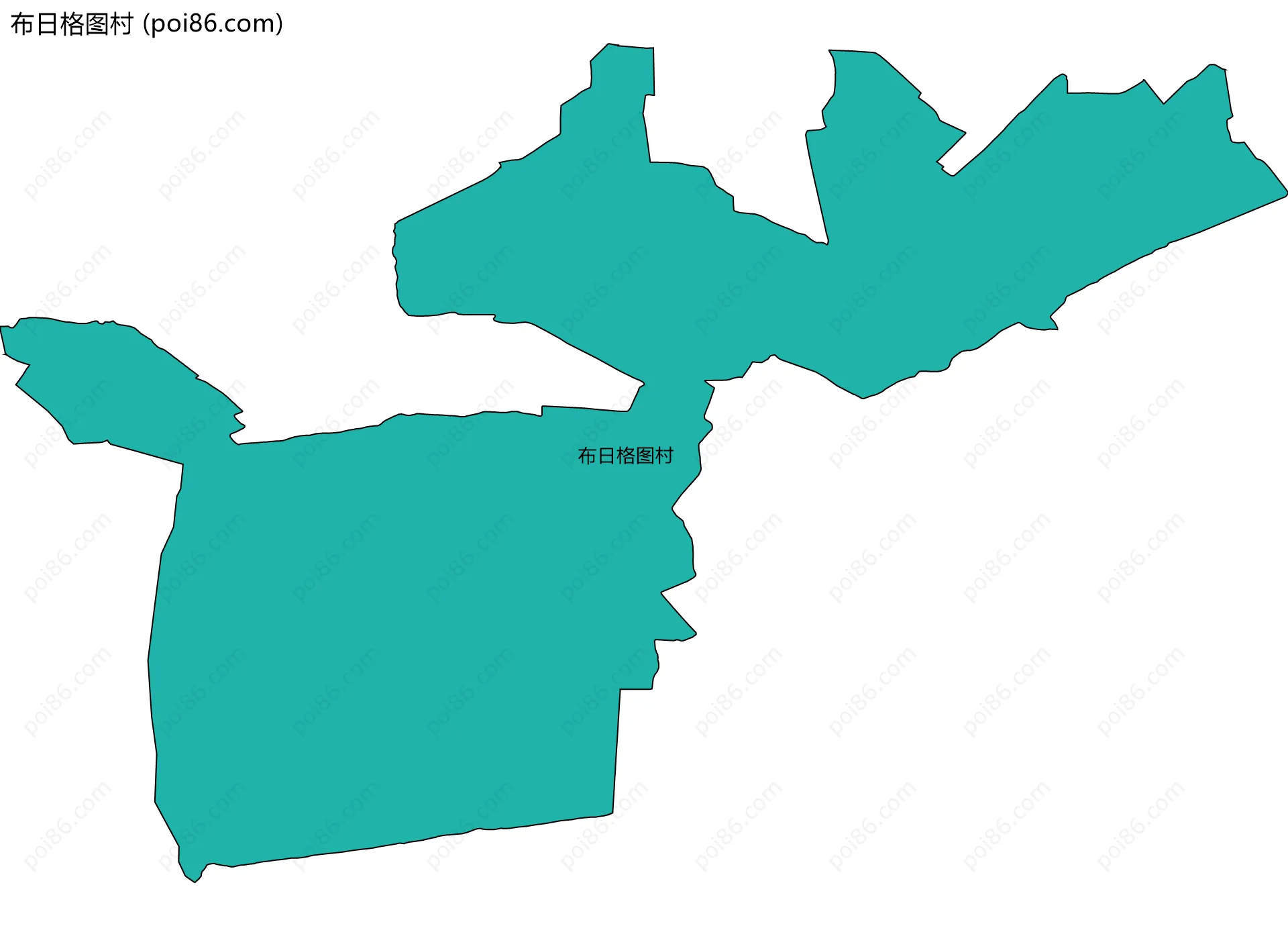布日格图村边界地图