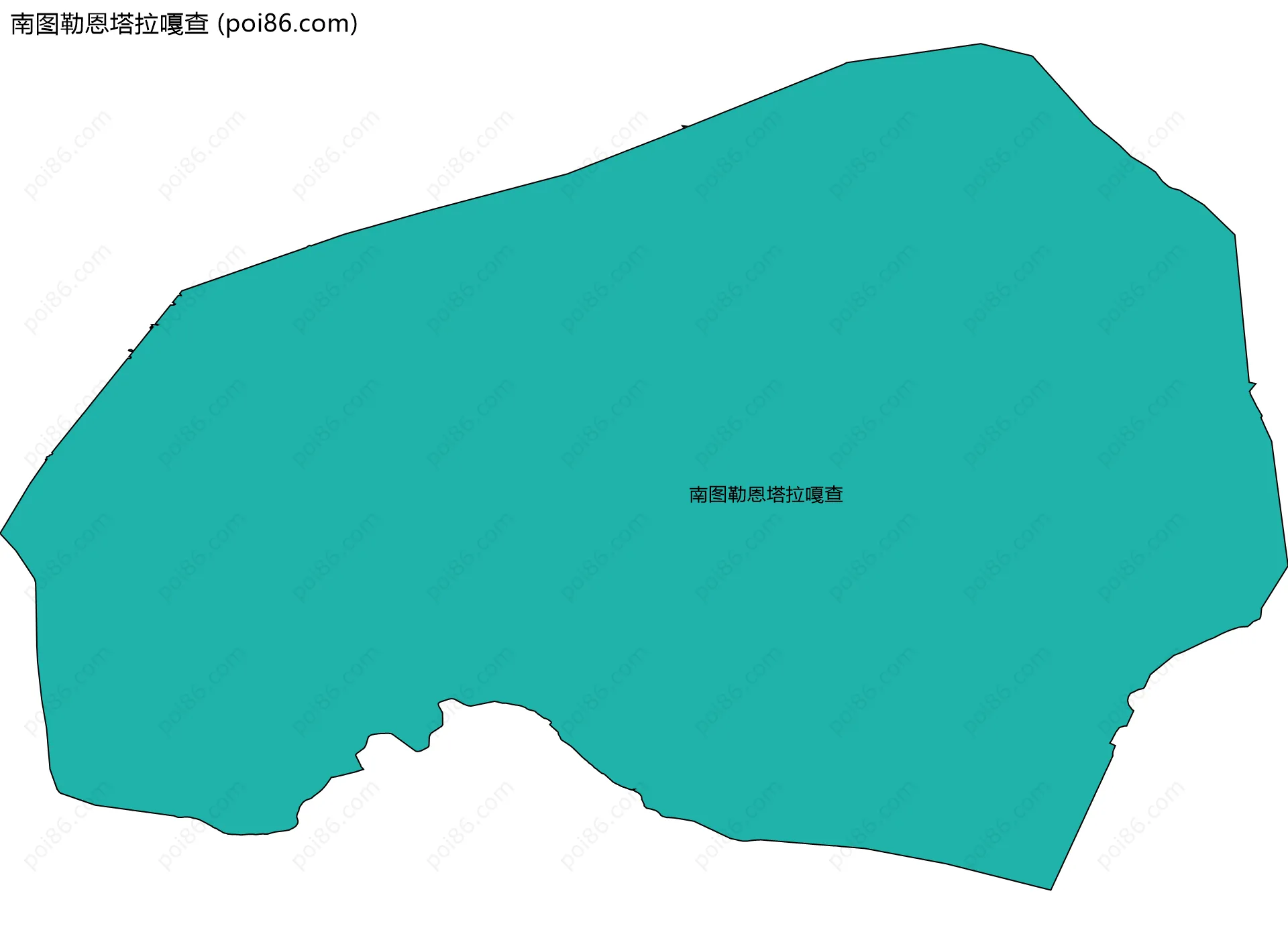 南图勒恩塔拉嘎查边界地图