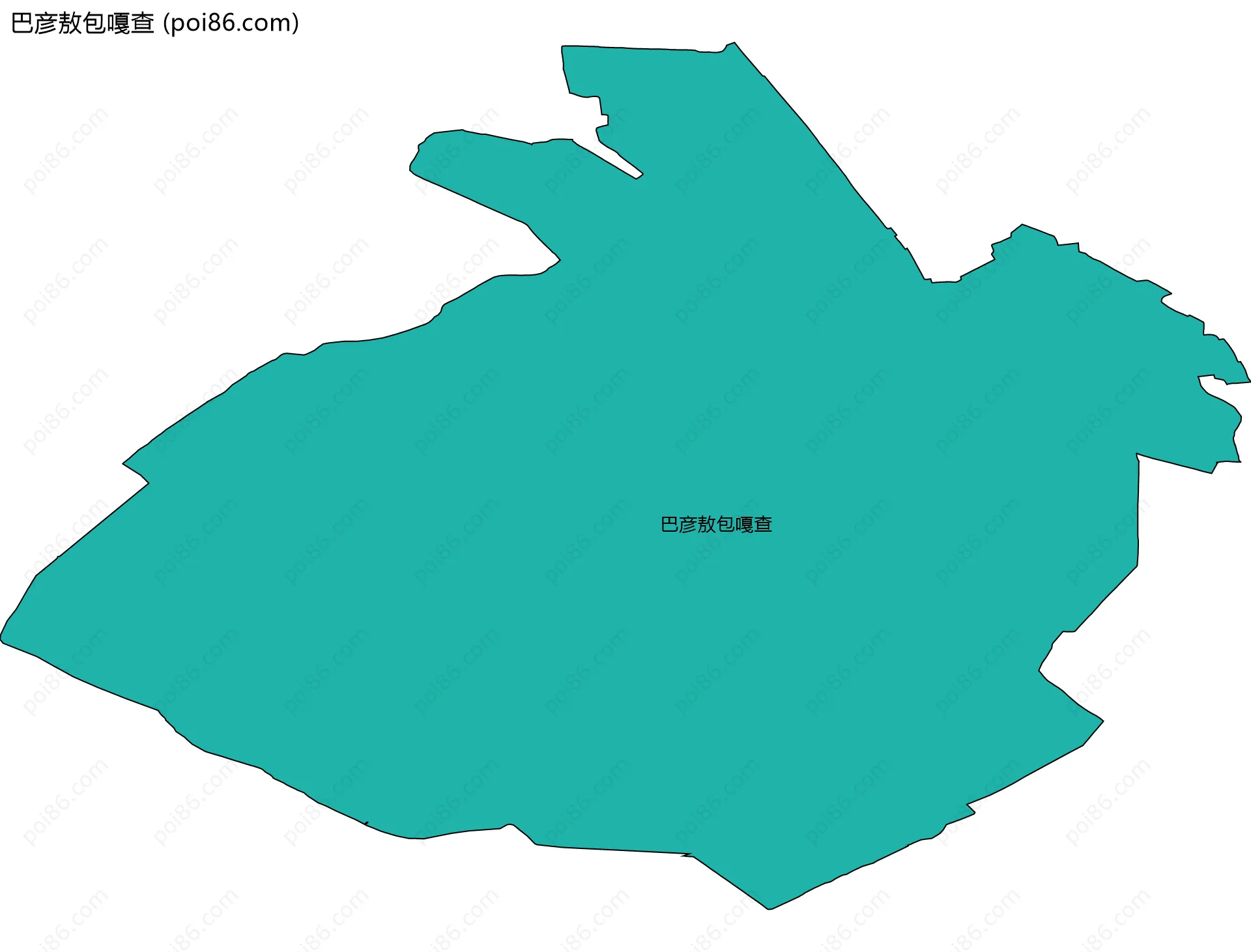 巴彦敖包嘎查边界地图