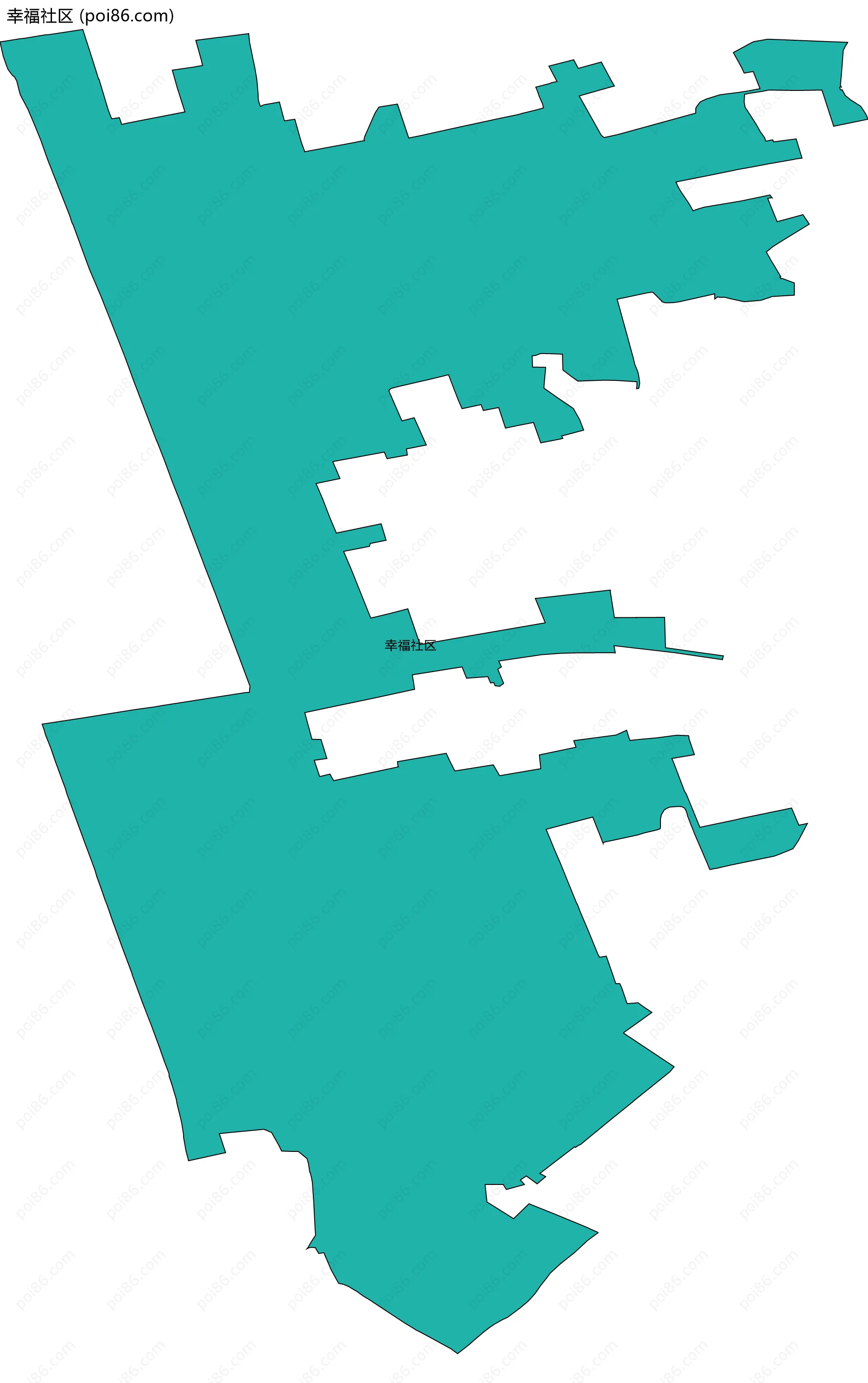 幸福社区边界地图