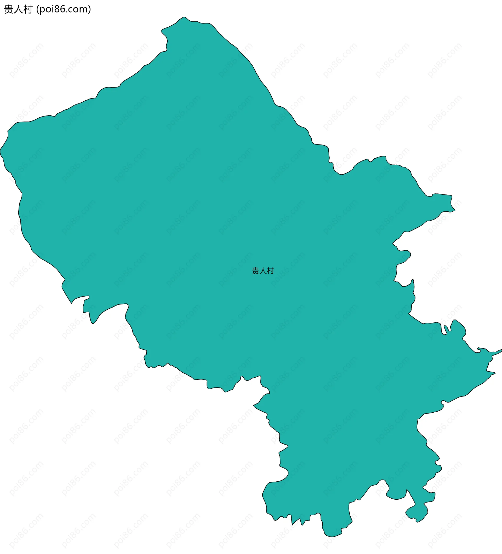 贵人村边界地图