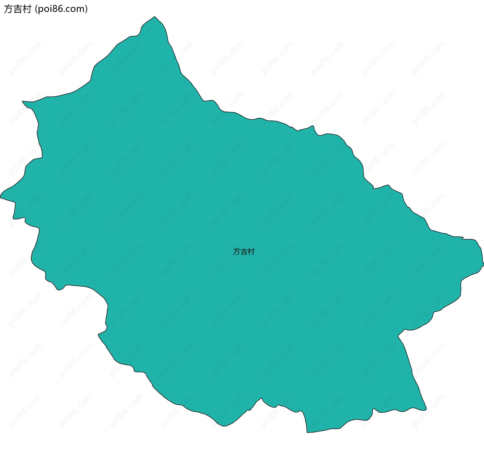 方吉村边界地图