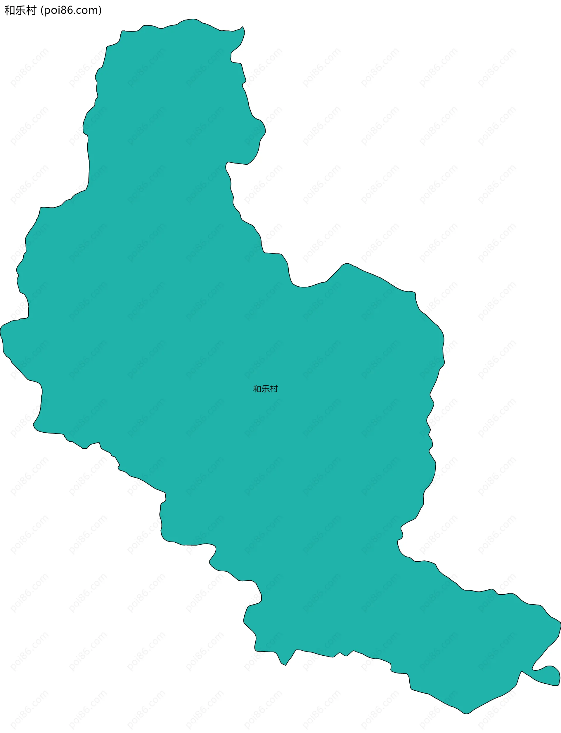 和乐村边界地图