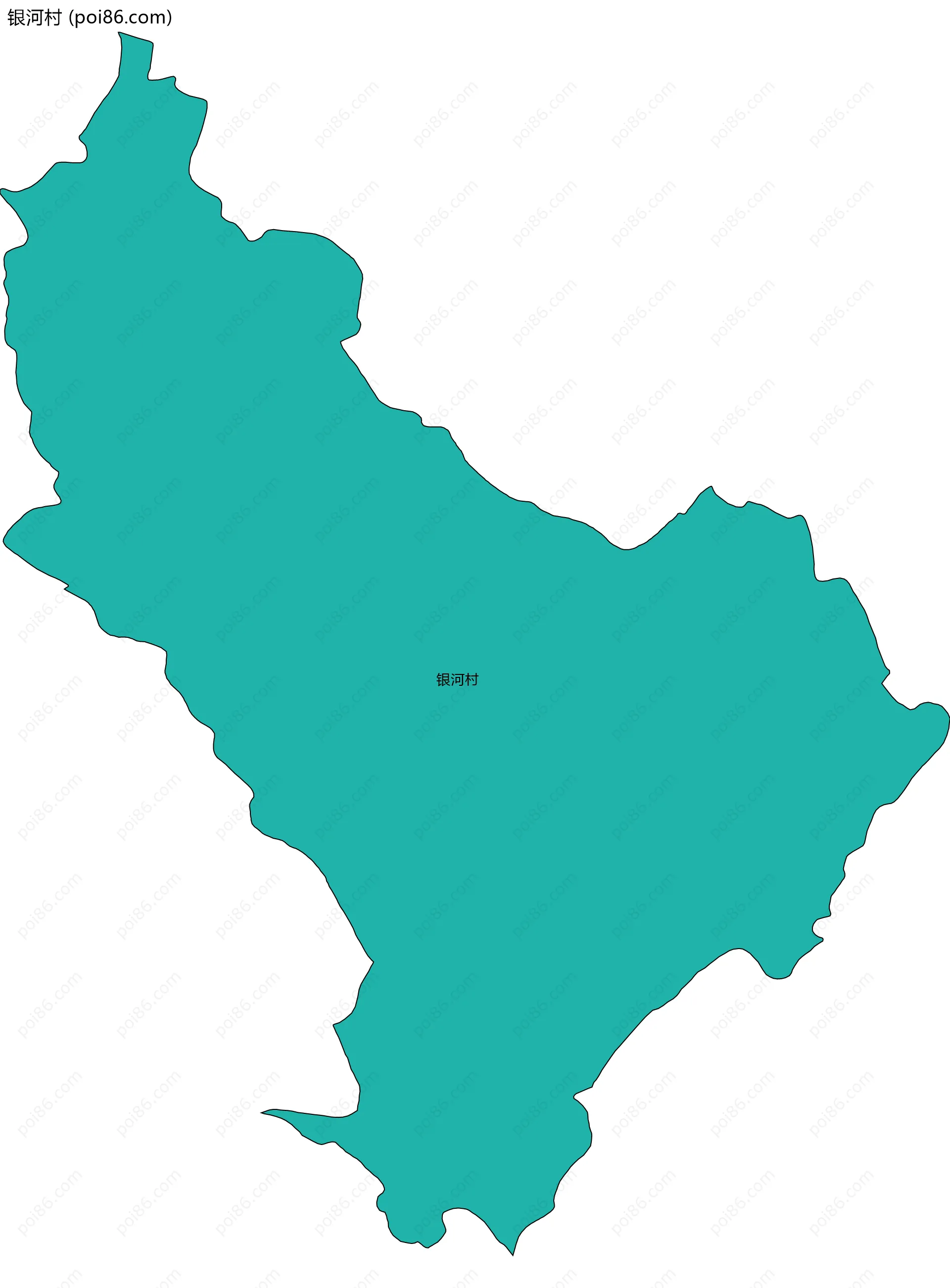 银河村边界地图