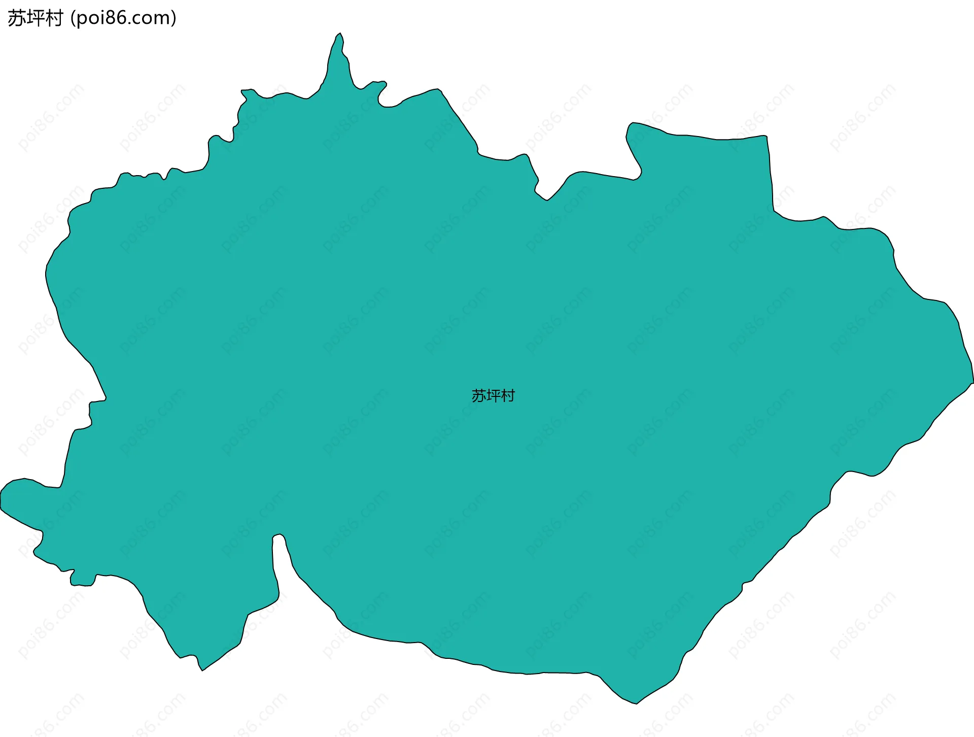 苏坪村边界地图