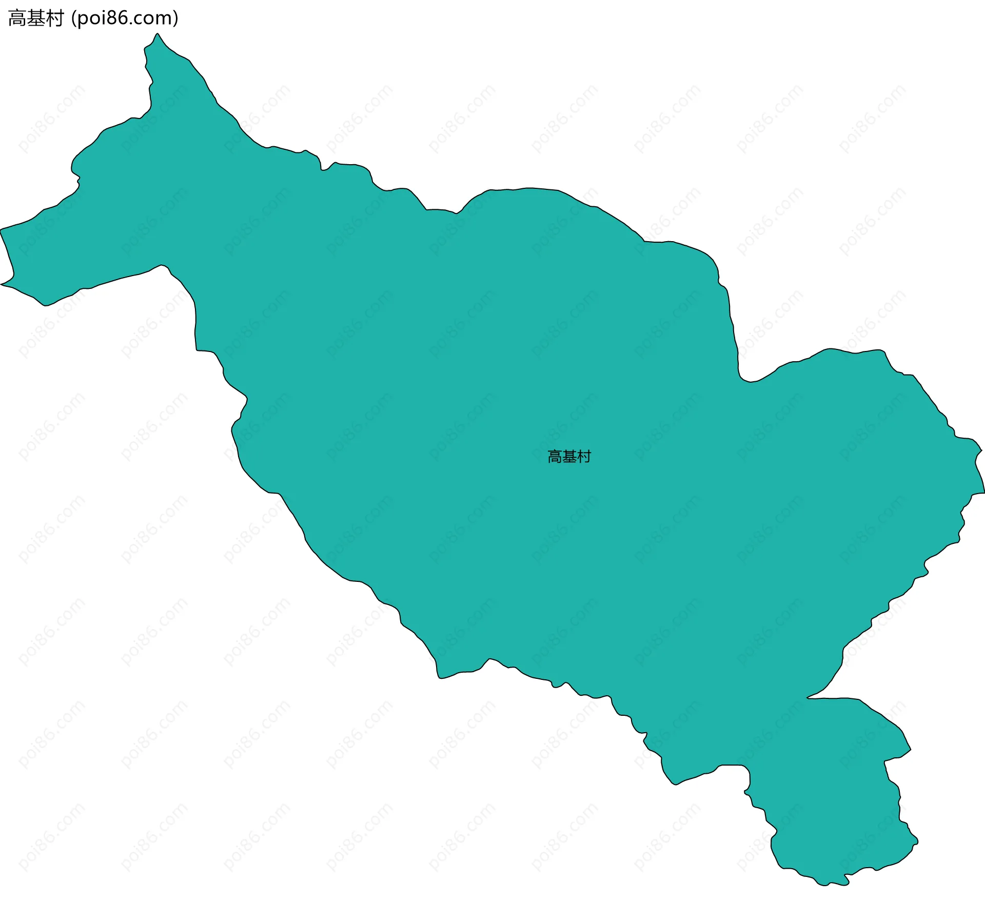 高基村边界地图