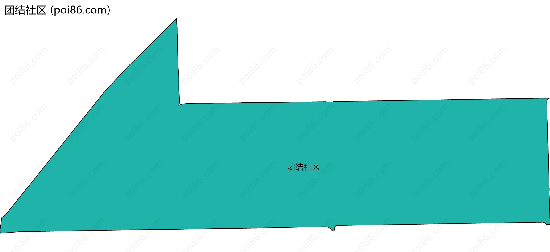团结社区边界地图