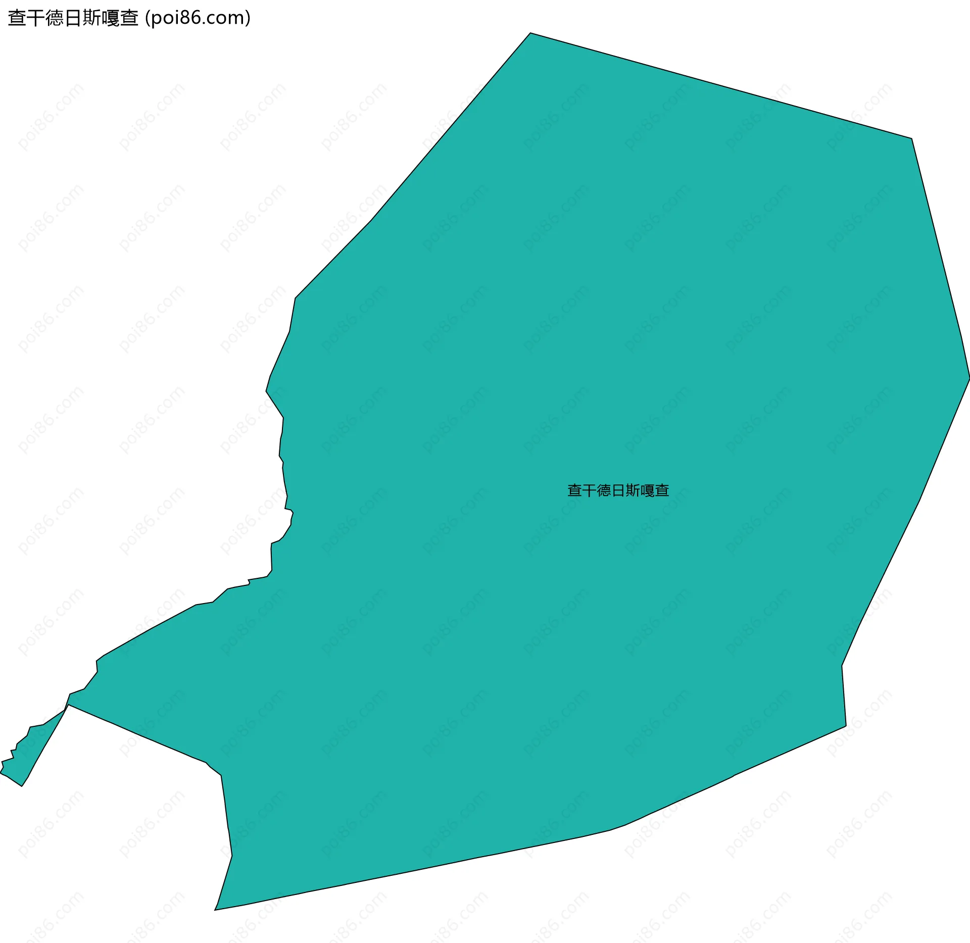 查干德日斯嘎查边界地图