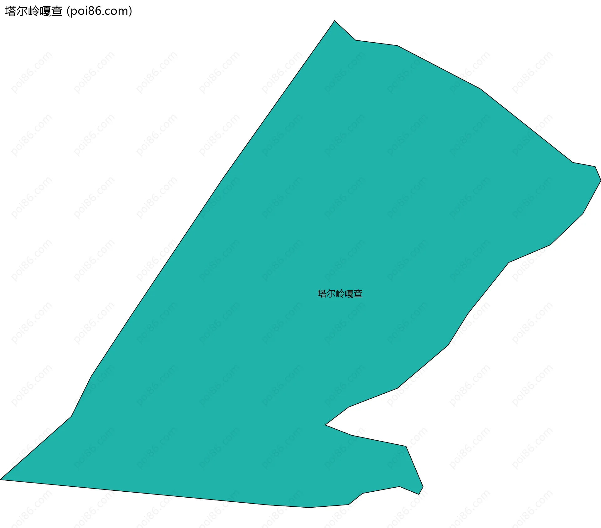 塔尔岭嘎查边界地图
