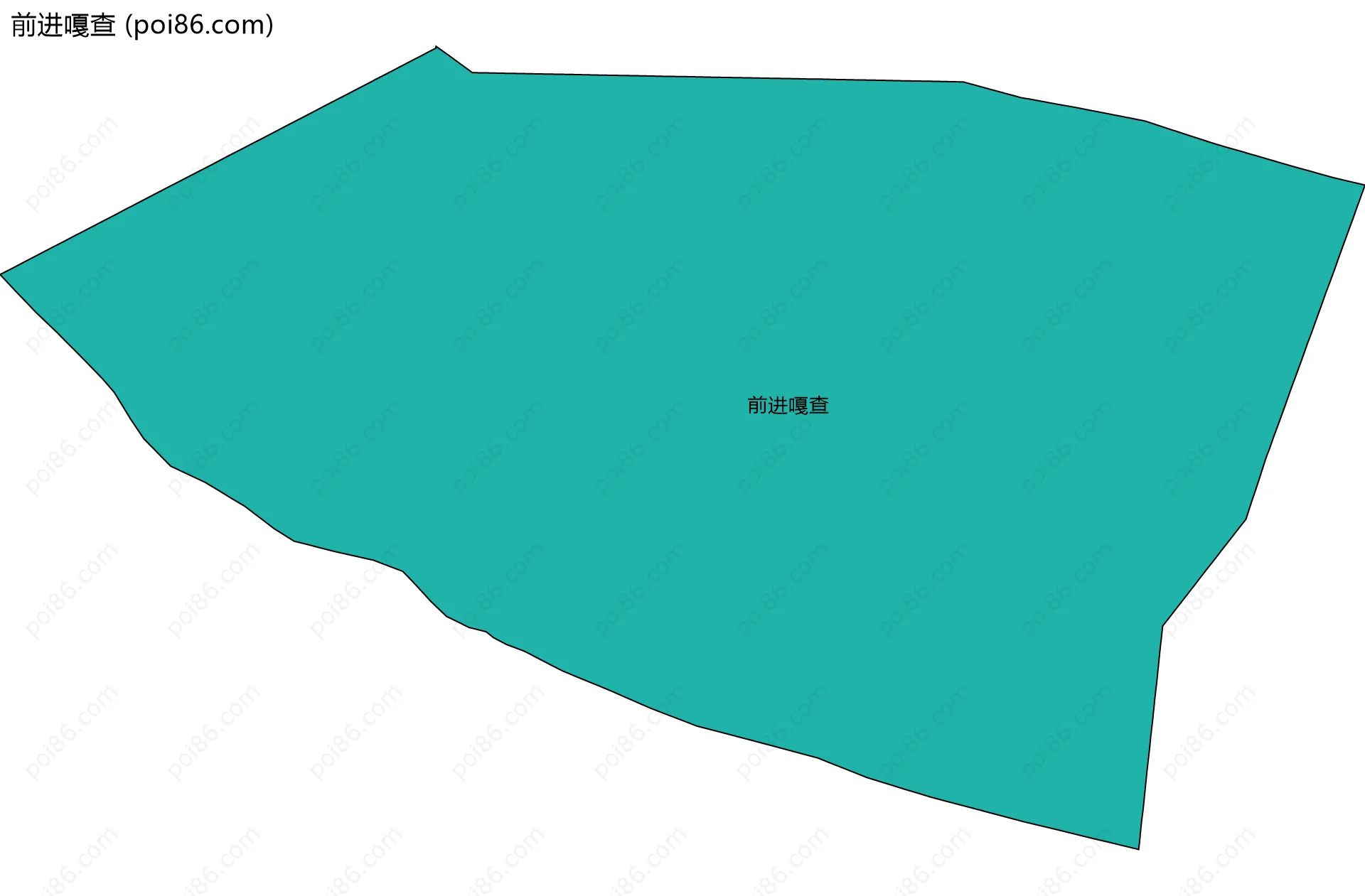 前进嘎查边界地图