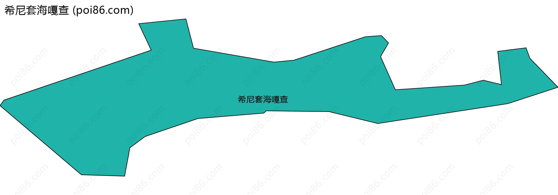 希尼套海嘎查边界地图