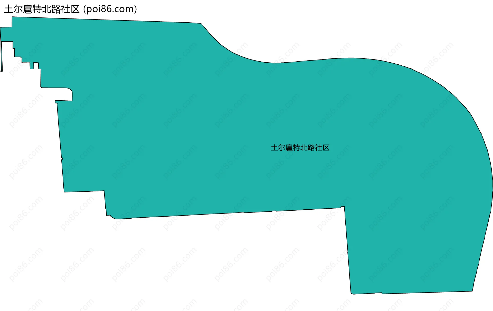 土尔扈特北路社区边界地图